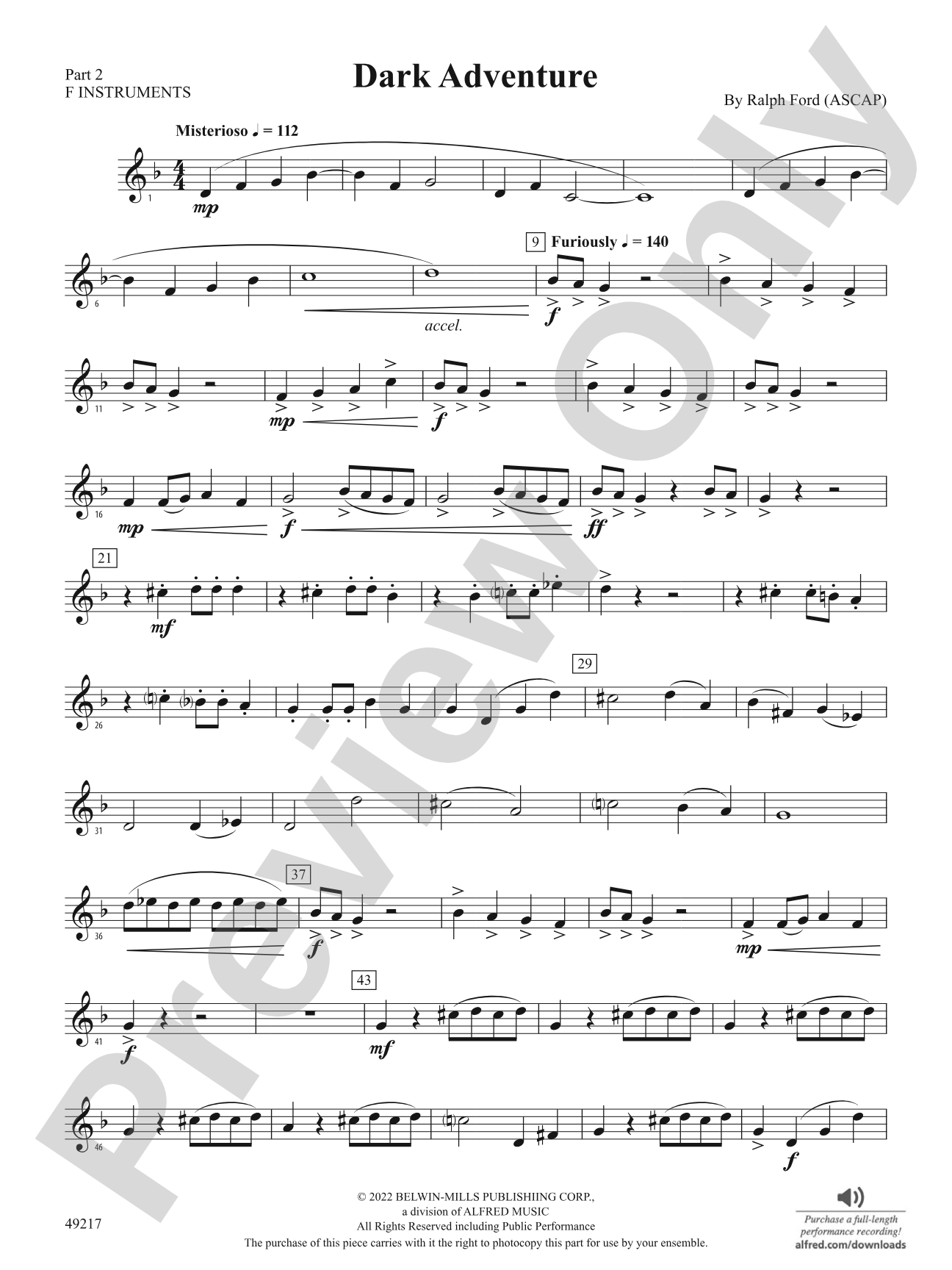 Dark Adventure: Part 2 - F Instruments