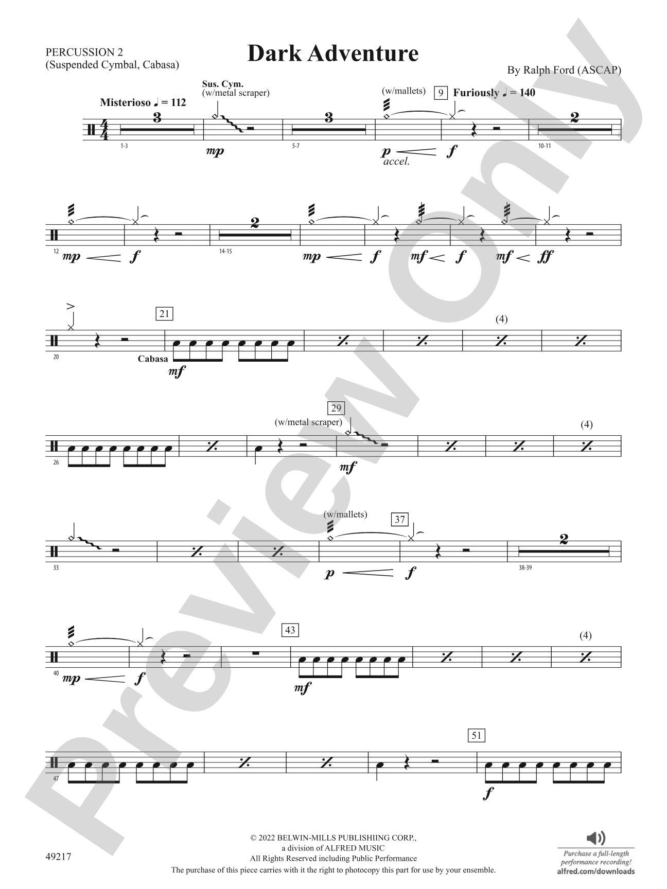 Dark Adventure: 2nd Percussion