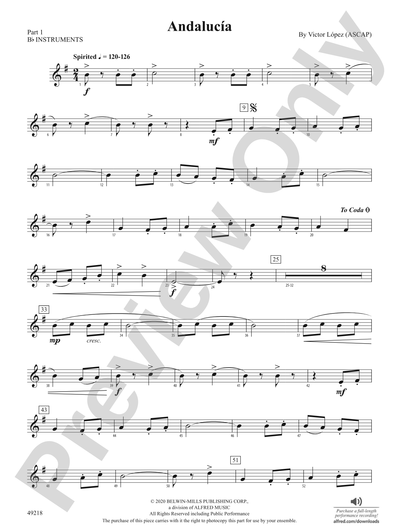 Andalucía: Part 1 - B-flat Instruments