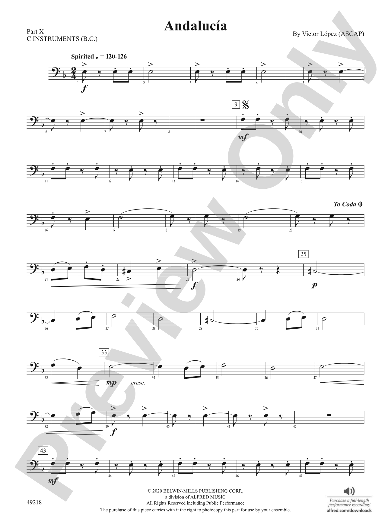 Andalucía: Part 2 - C Instruments (B.C.)