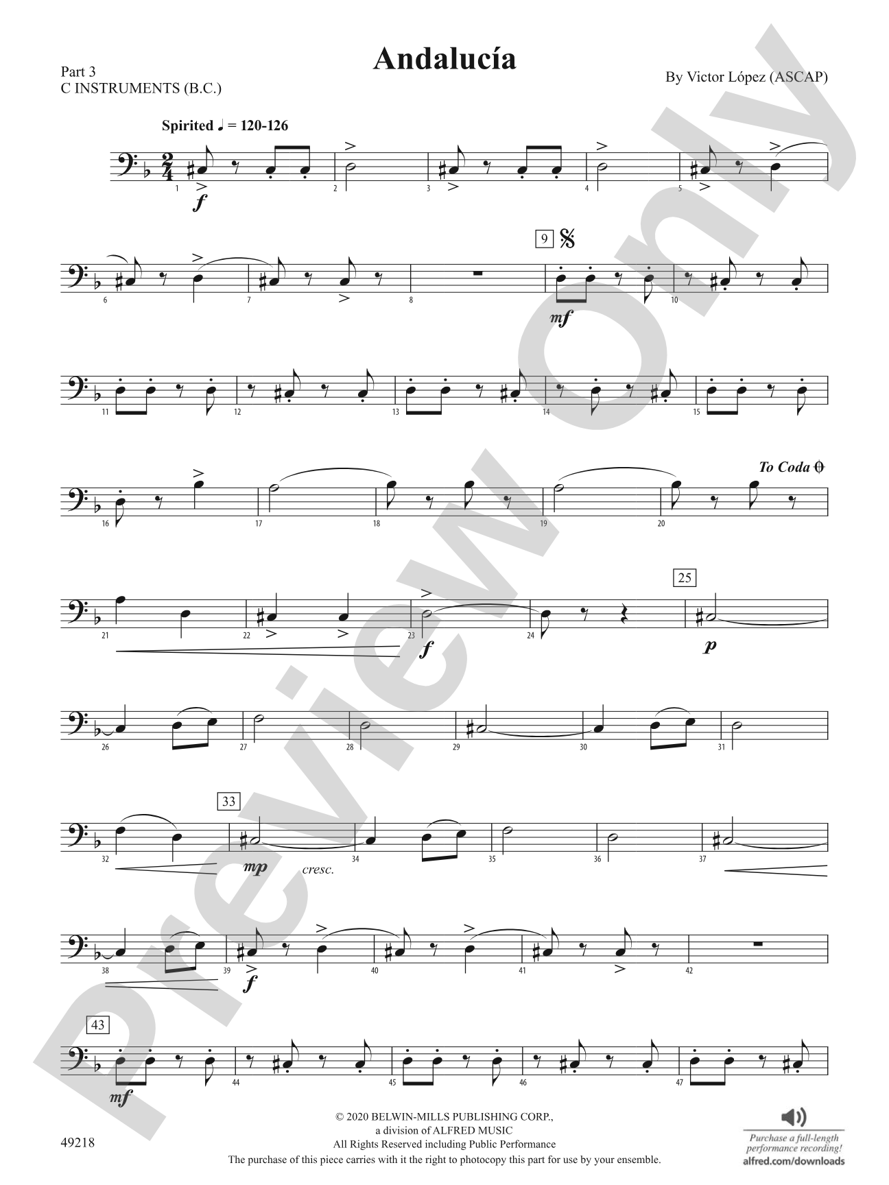 Andalucía: Part 3 - C Instruments (B.C.)