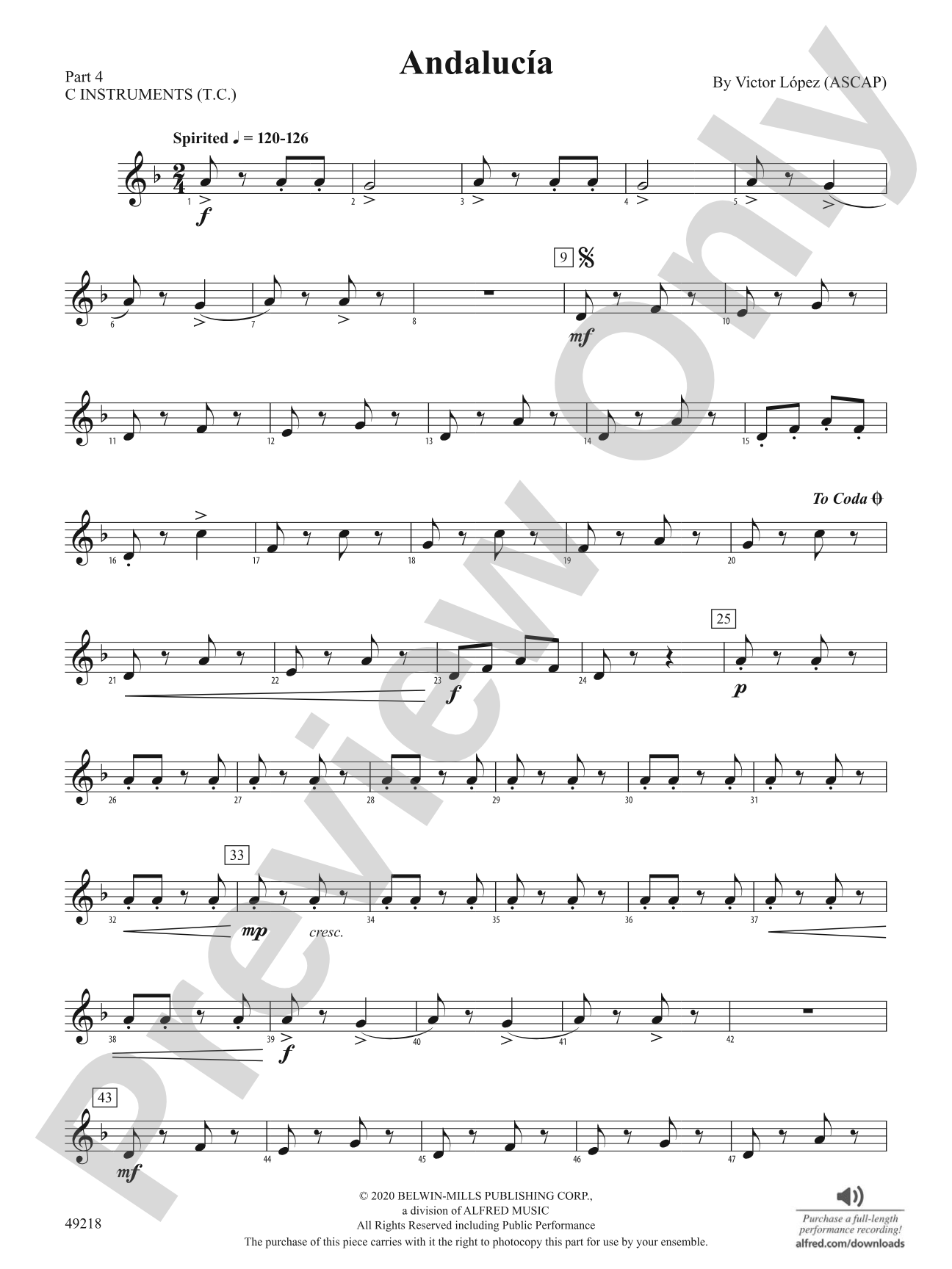 Andalucía: Part 4 - C Instruments (T.C.)