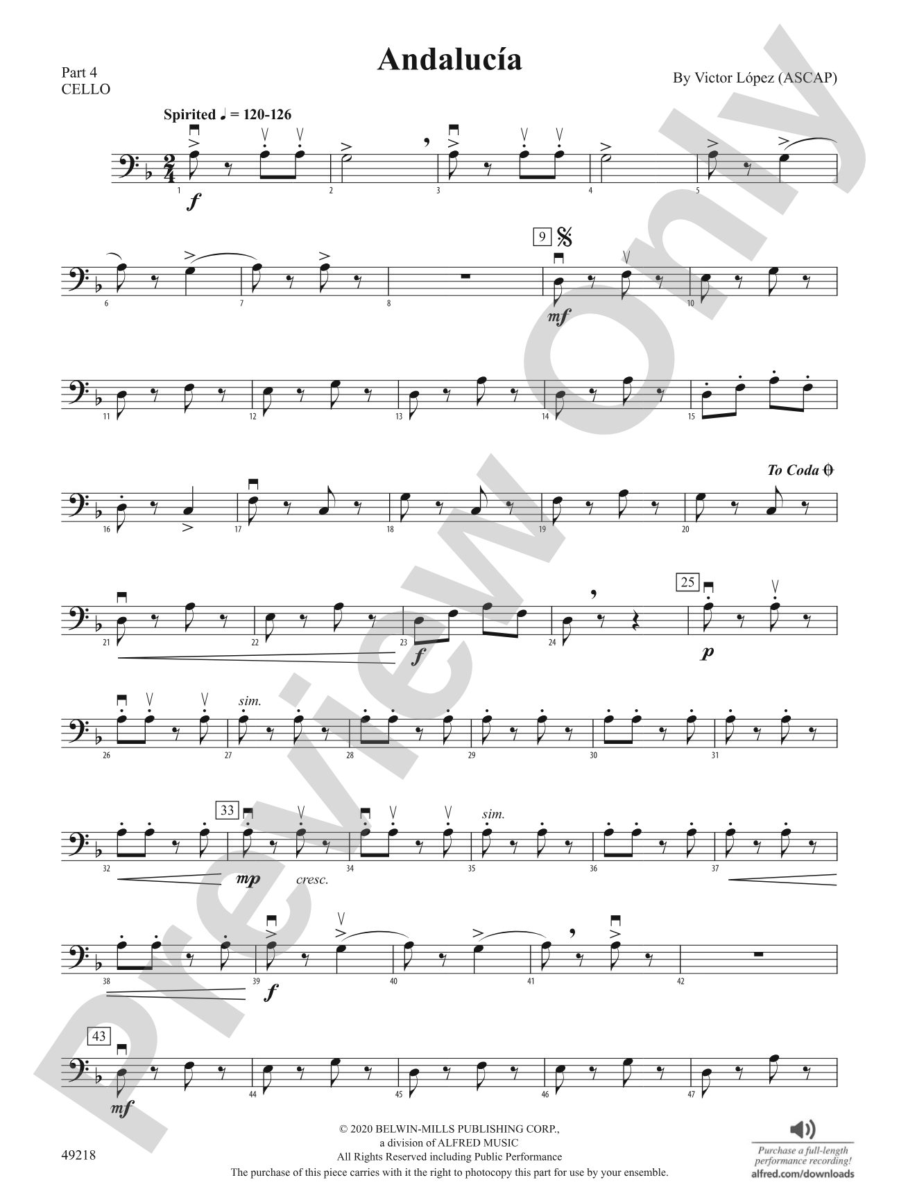 Andalucía: Part 4 - Cello