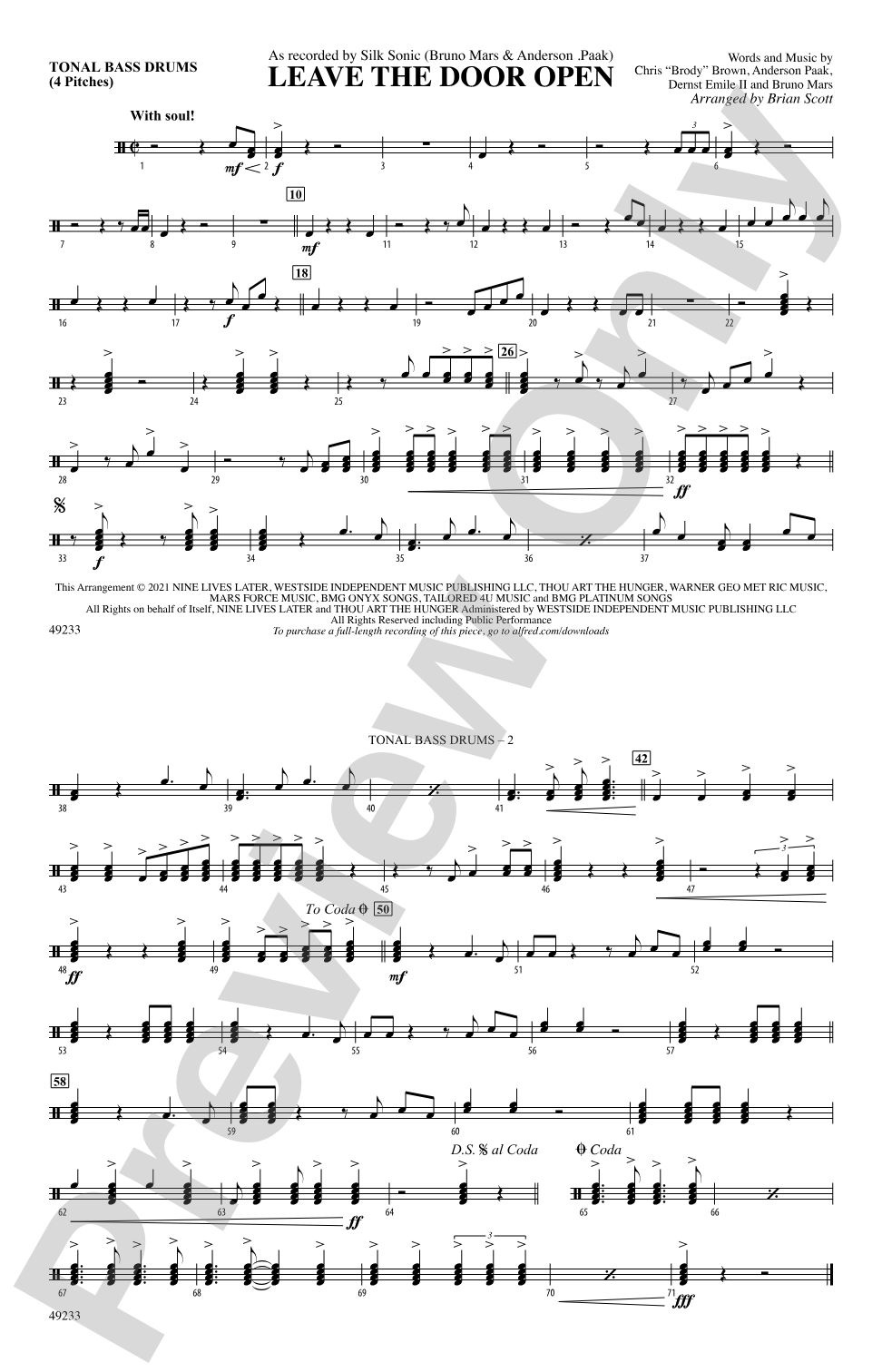 Leave the Door Open: Tonal Bass Drum