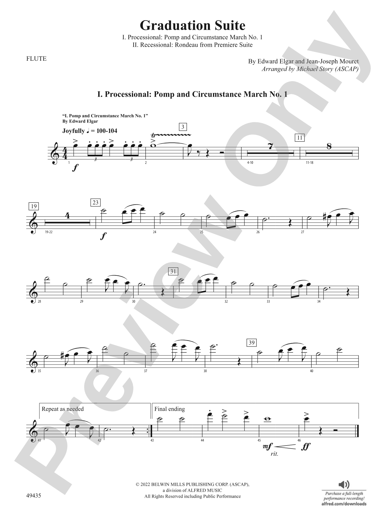 Graduation Suite: Flute