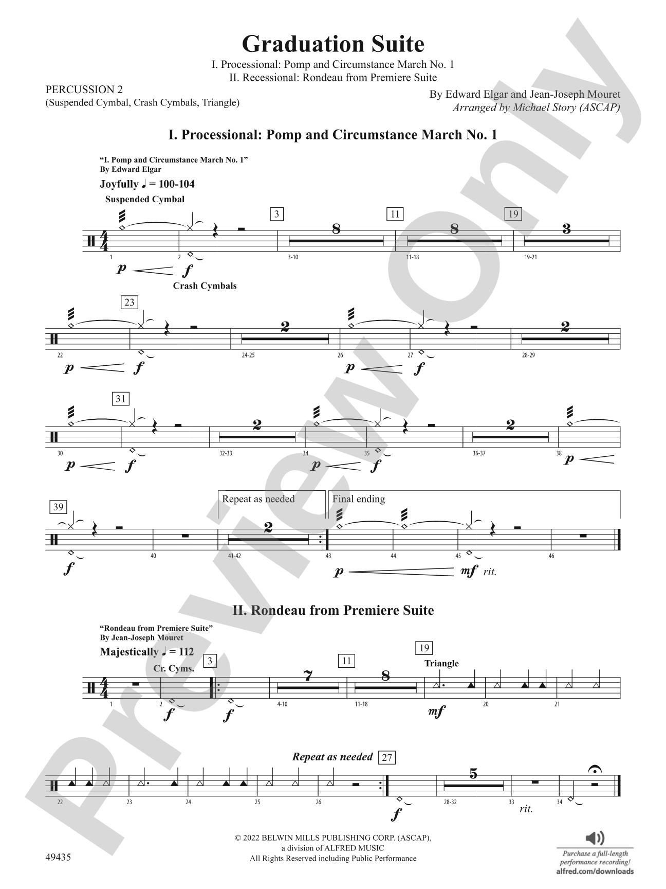 Graduation Suite: 2nd Percussion