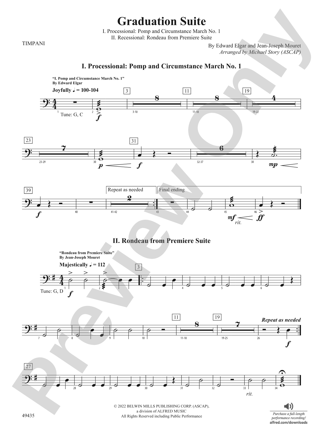 Graduation Suite: Timpani
