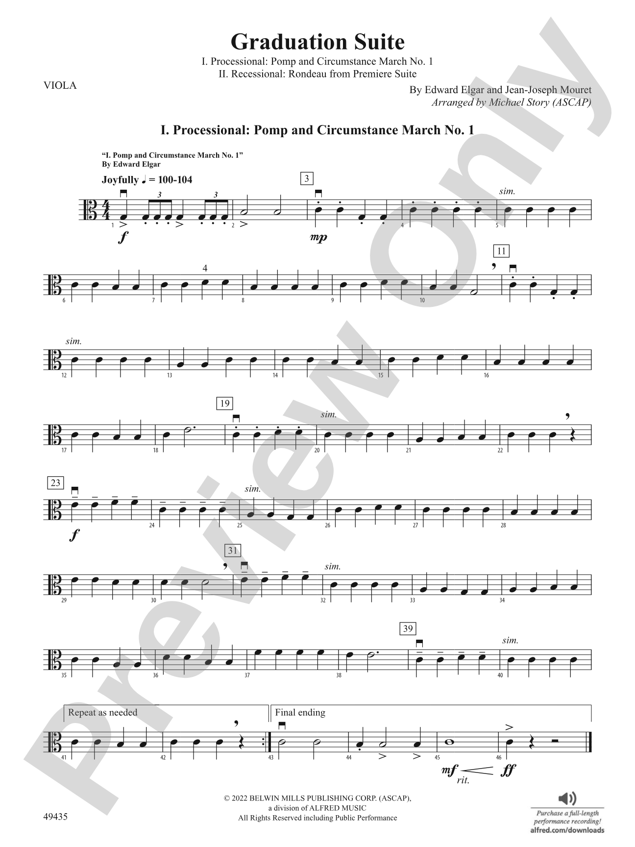 Graduation Suite: Viola