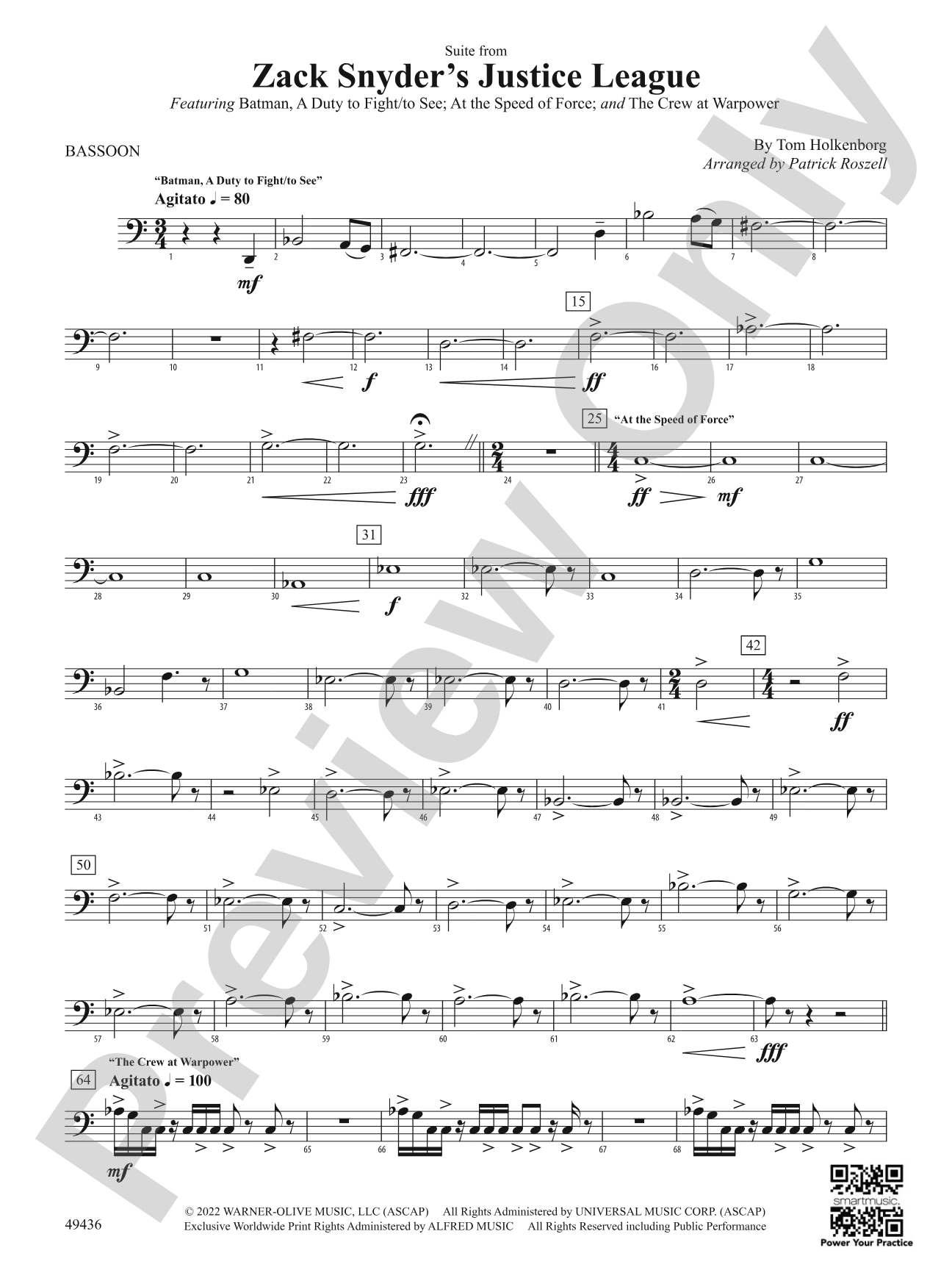 Suite from Zack Snyder's Justice League: Bassoon