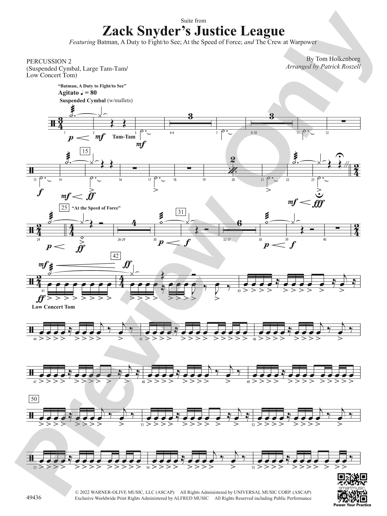 Suite from Zack Snyder's Justice League: 2nd Percussion