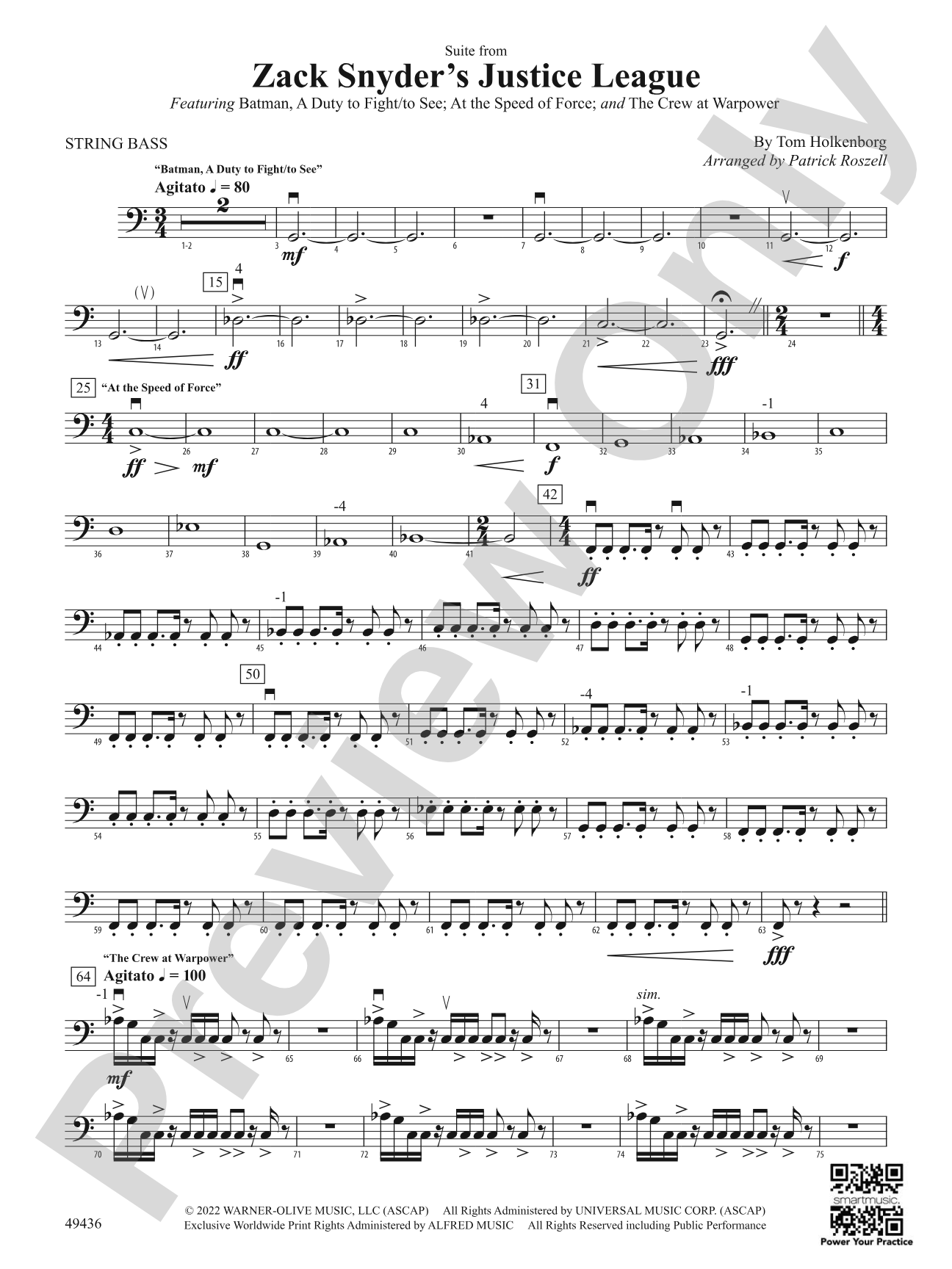 Suite from Zack Snyder's Justice League: String Bass