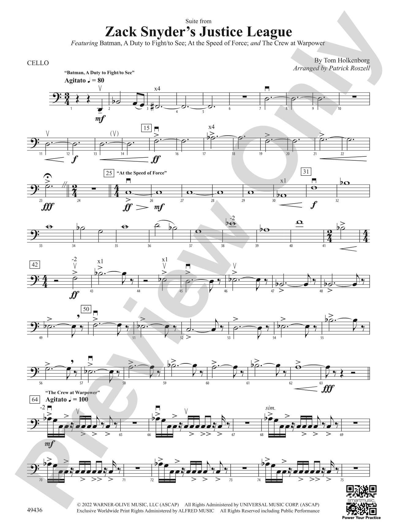 Suite from Zack Snyder's Justice League: Cello
