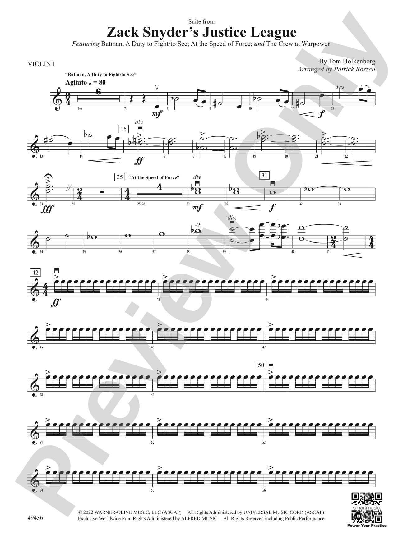Suite from Zack Snyder's Justice League: 1st Violin