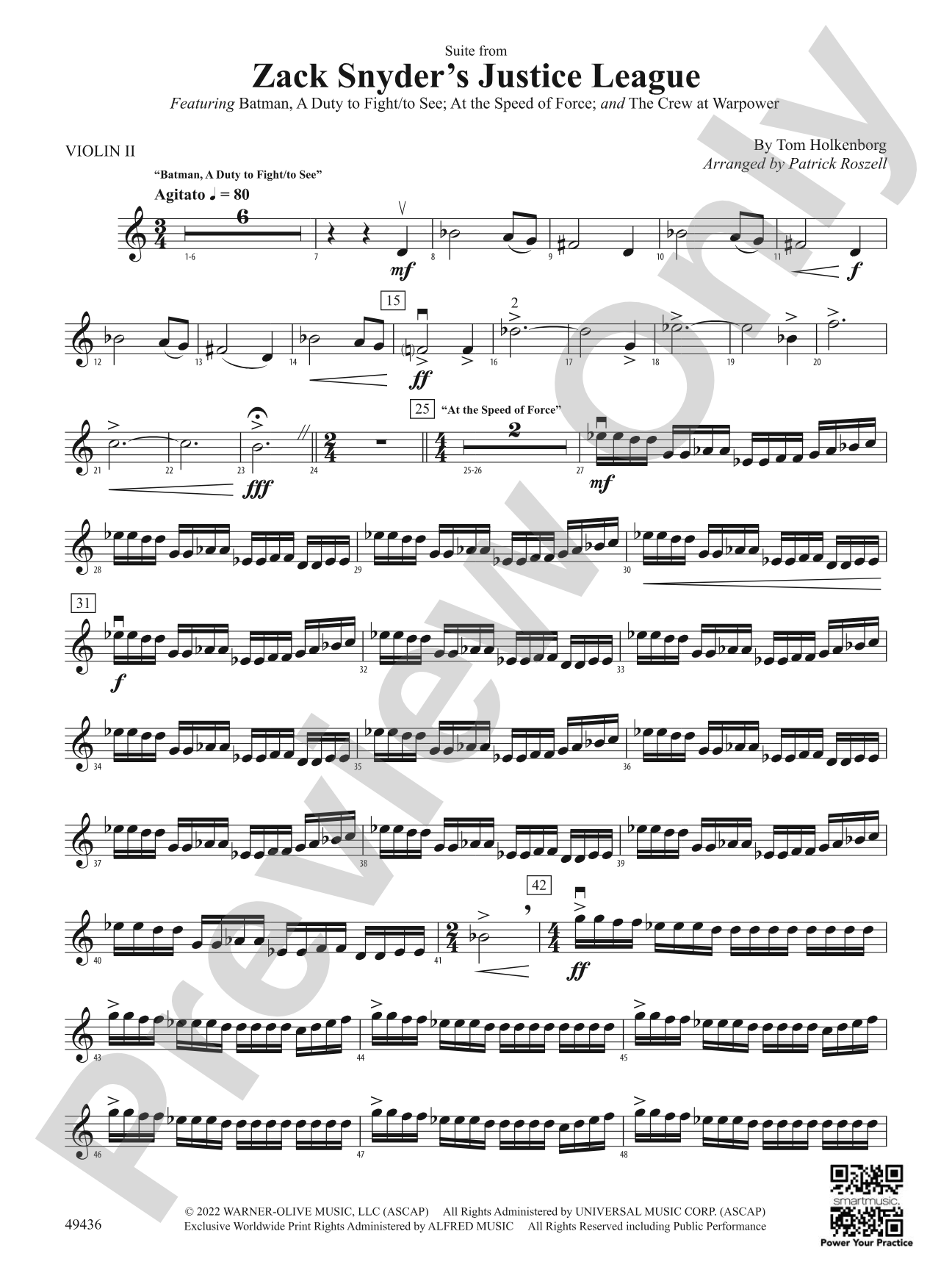 Suite from Zack Snyder's Justice League: 2nd Violin