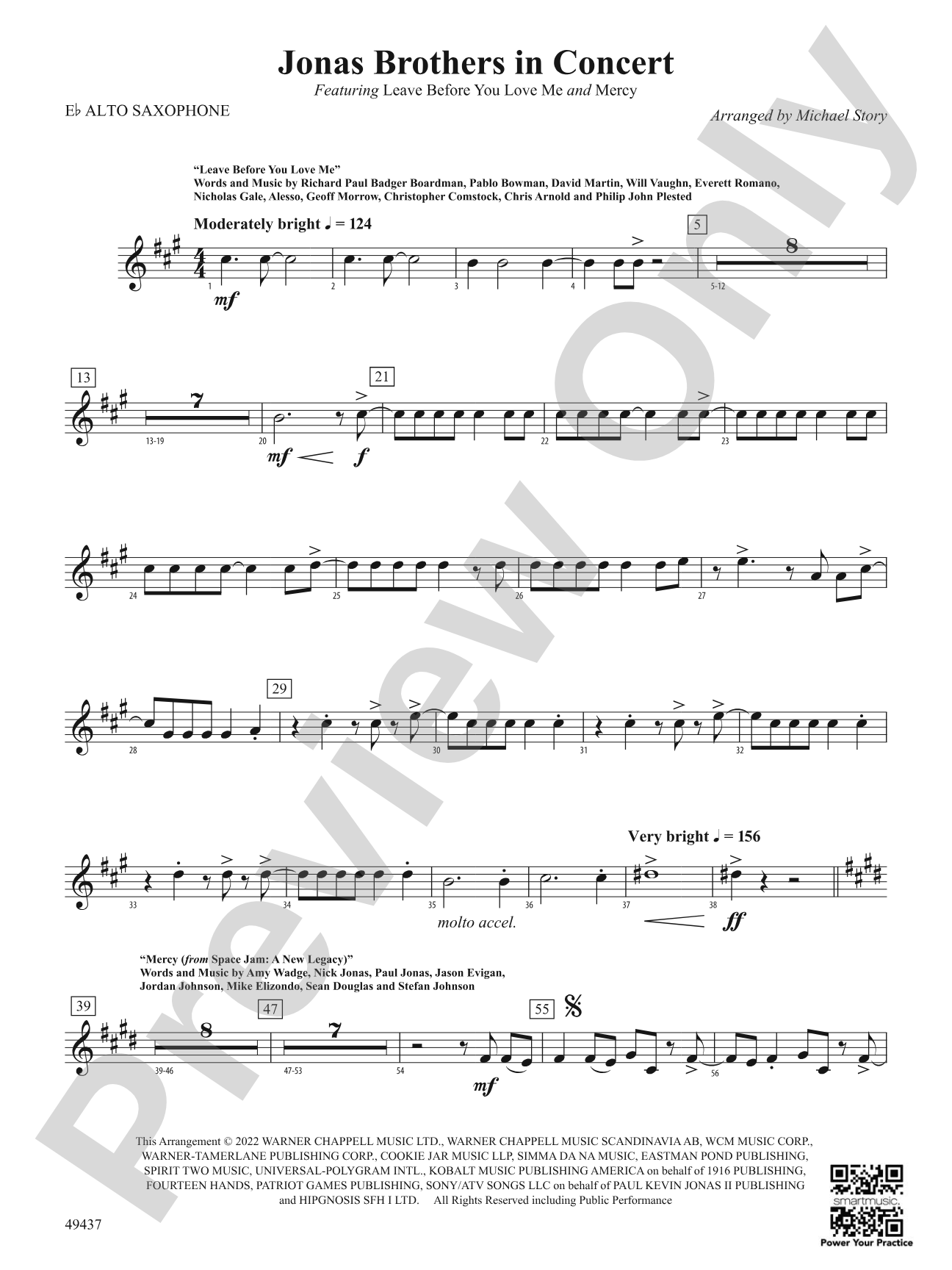 Jonas Brothers in Concert: E-flat Alto Saxophone