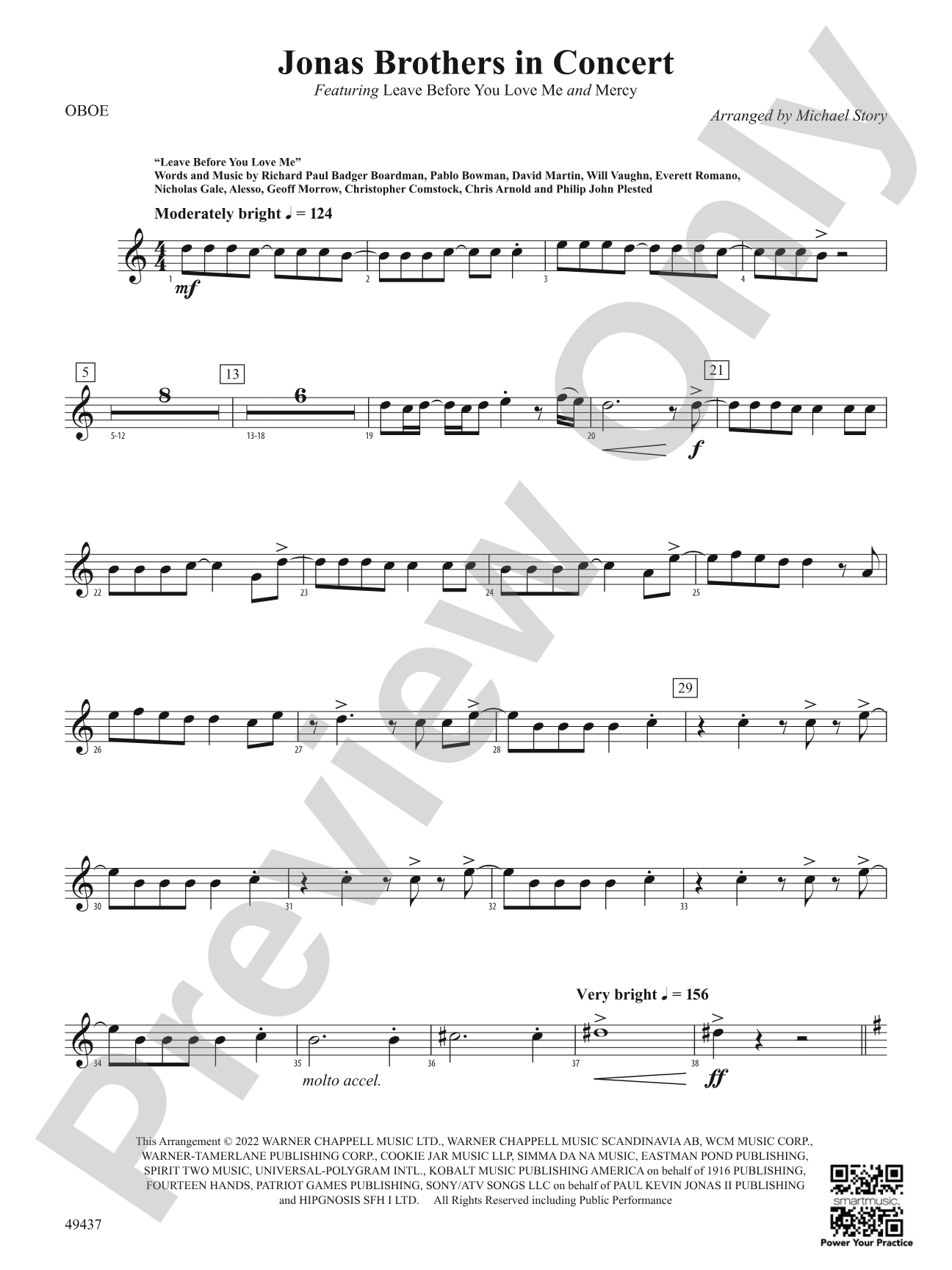 Jonas Brothers in Concert: Oboe