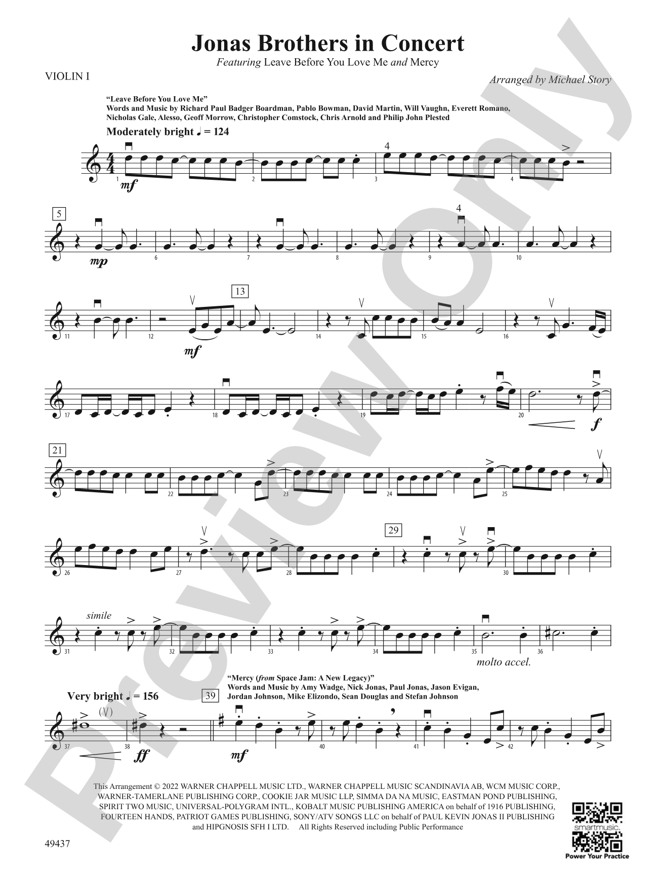 Jonas Brothers in Concert: 1st Violin