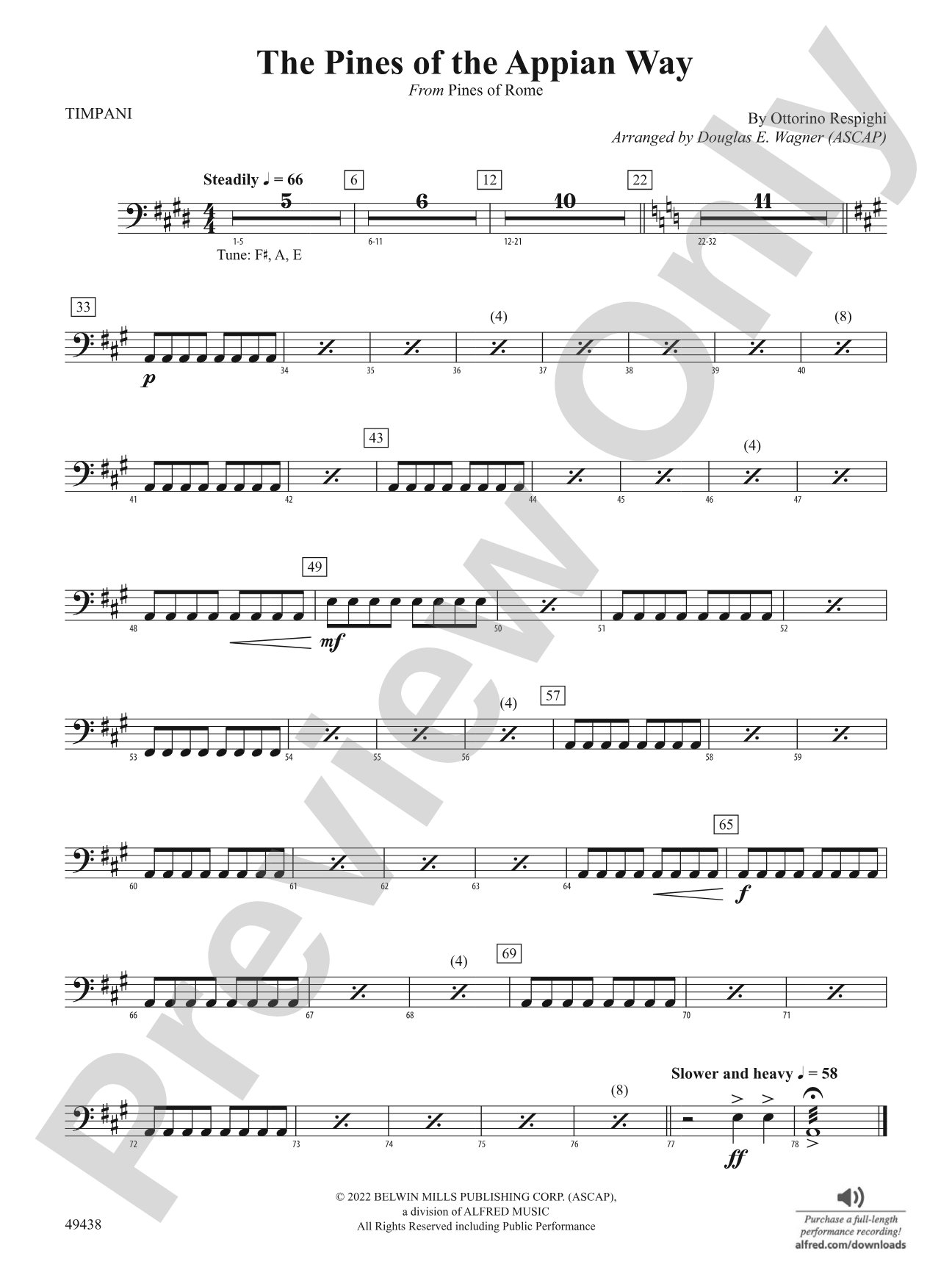 The Pines of the Appian Way: Timpani