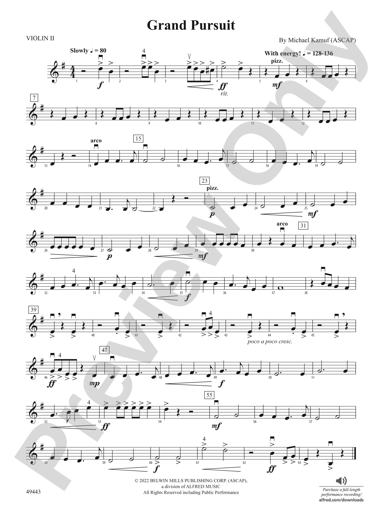 Grand Pursuit: 2nd Violin