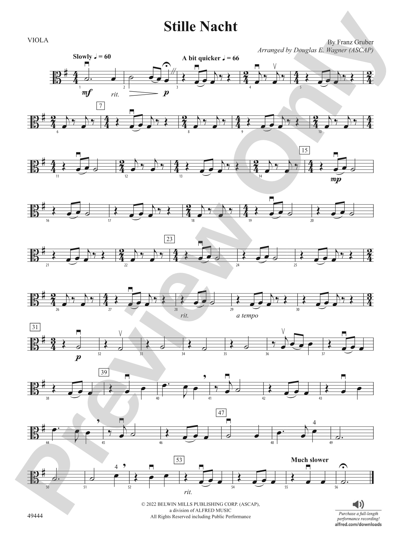Stille Nacht: Viola