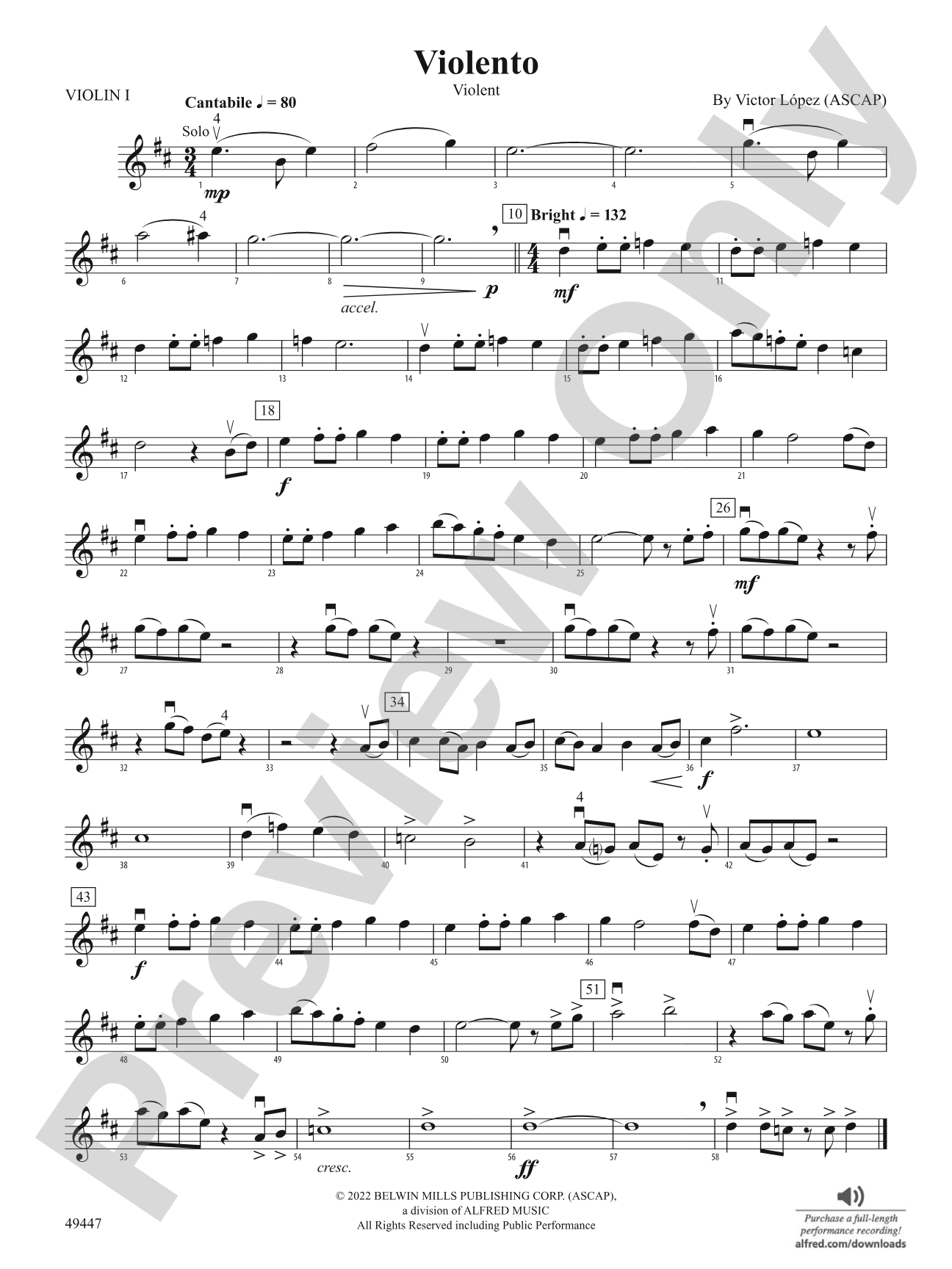 Violento: 1st Violin