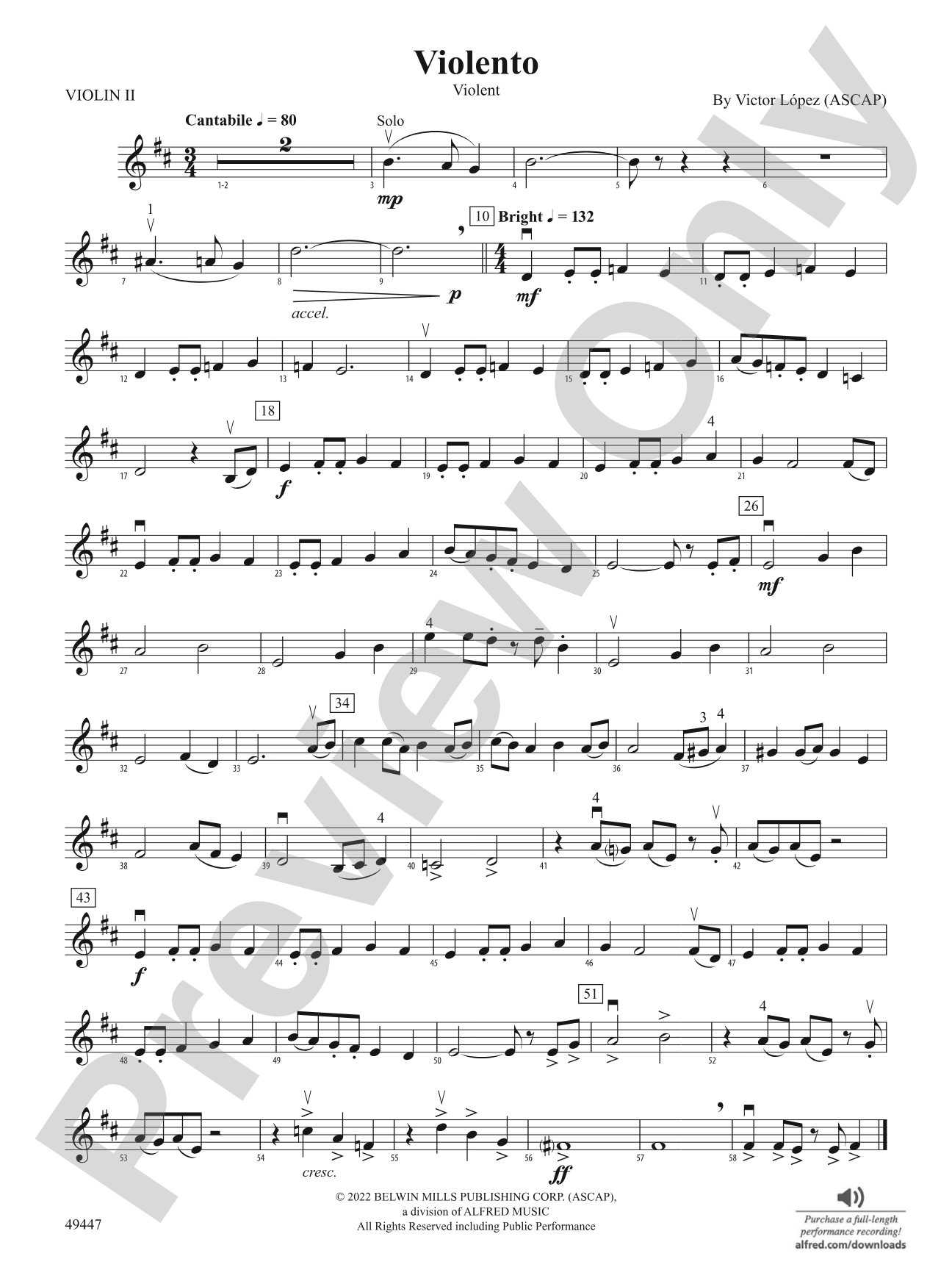 Violento: 2nd Violin