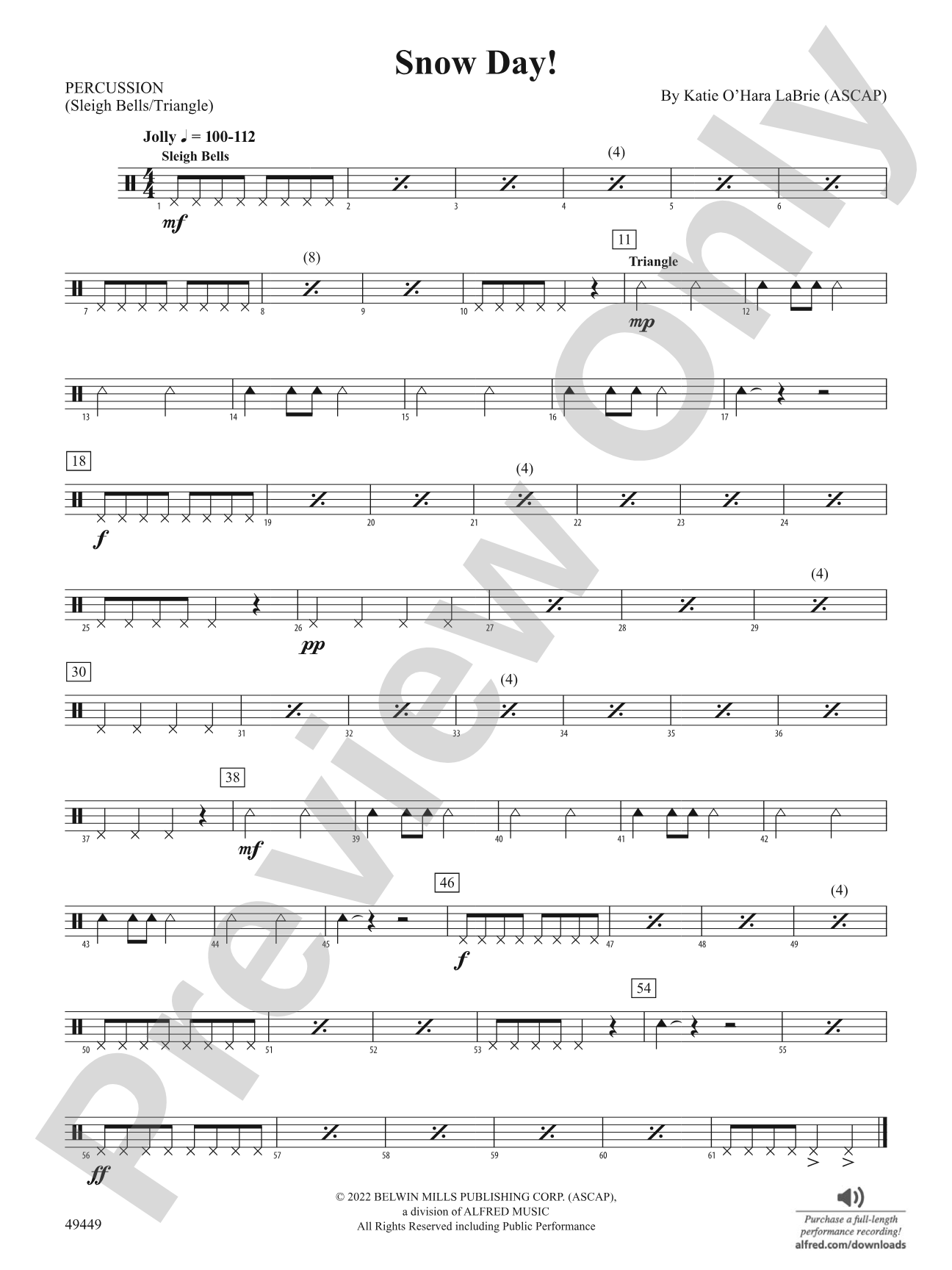 Snow Day: 1st Percussion