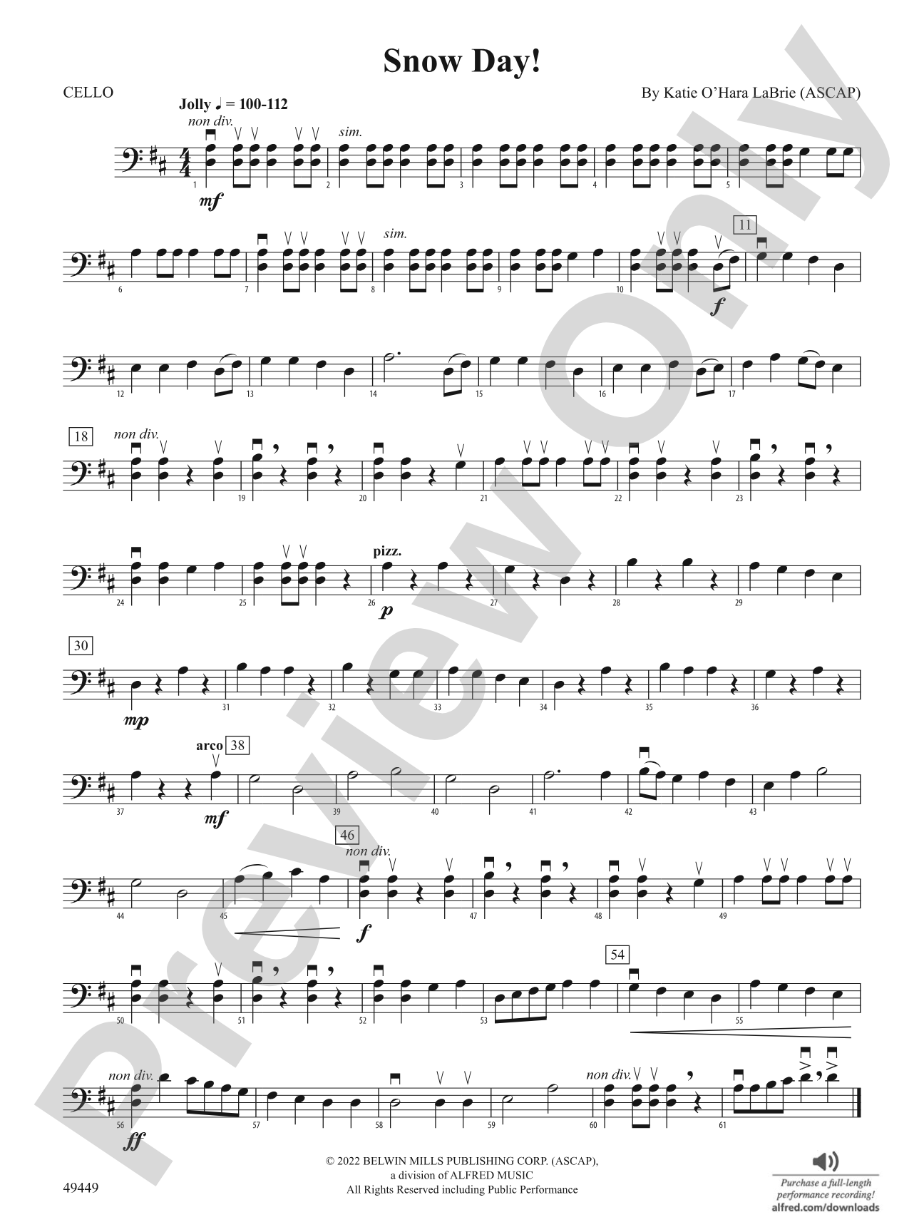 Snow Day: Cello