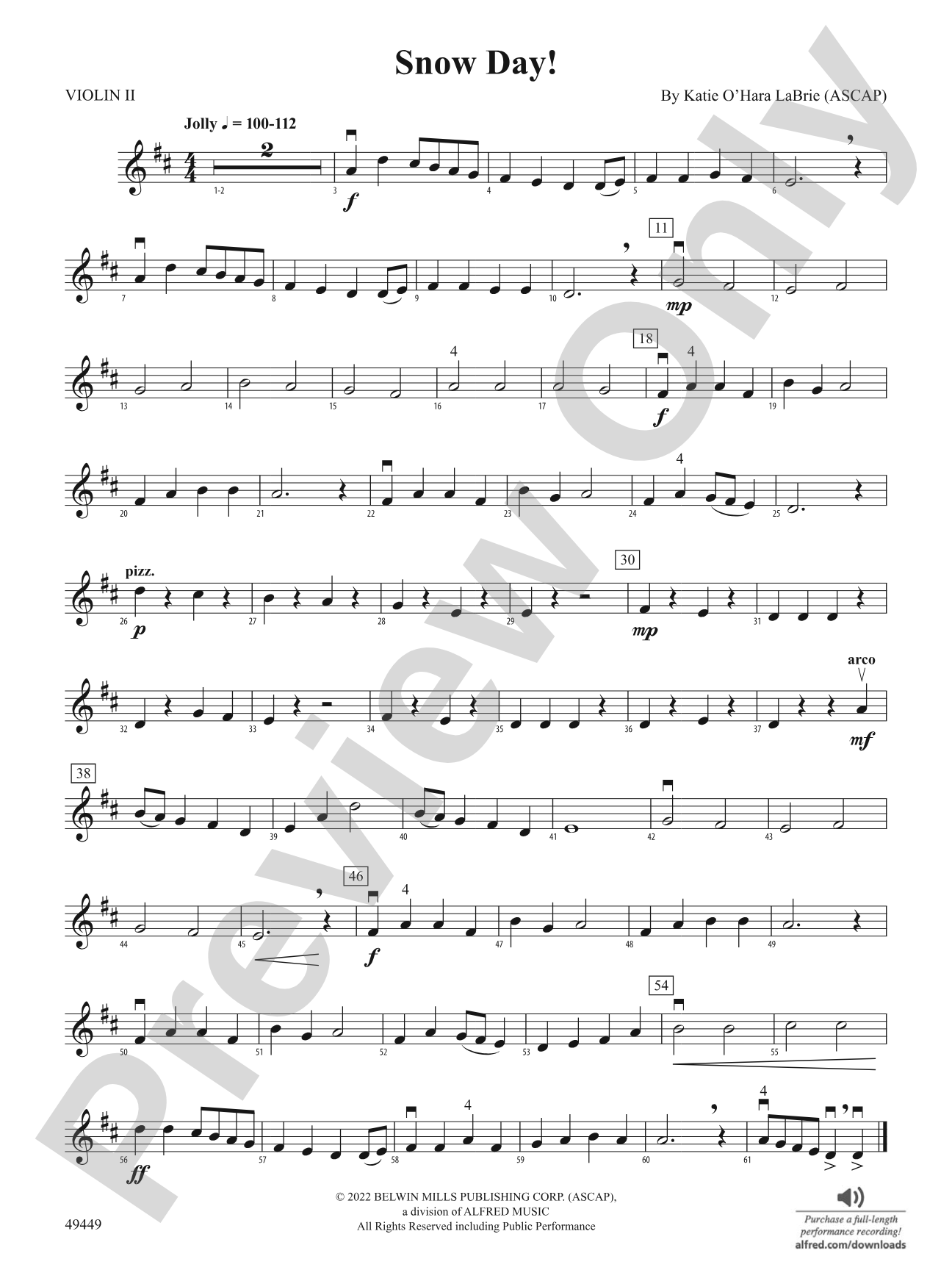 Snow Day: 2nd Violin