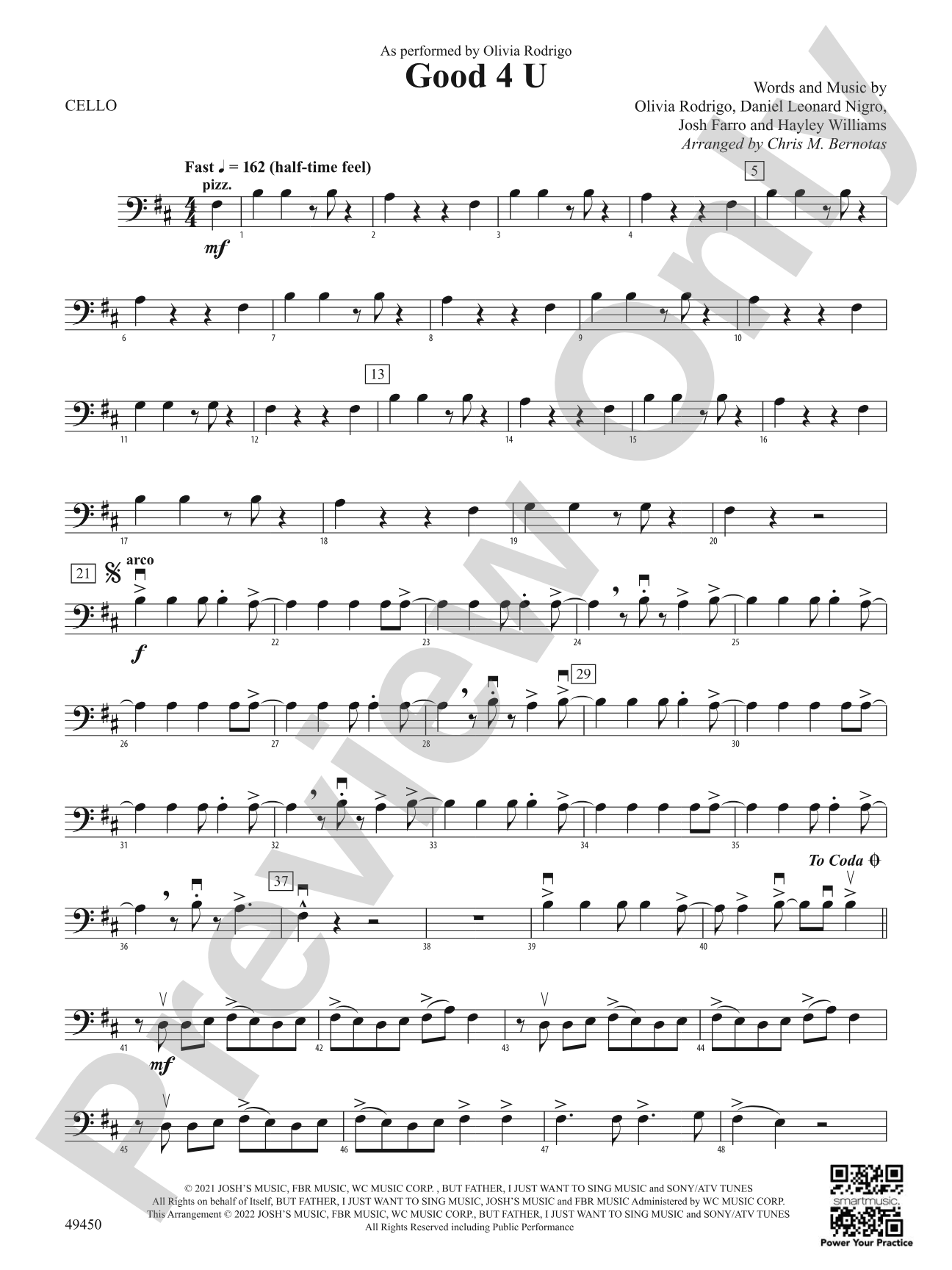 Good 4 U: Cello