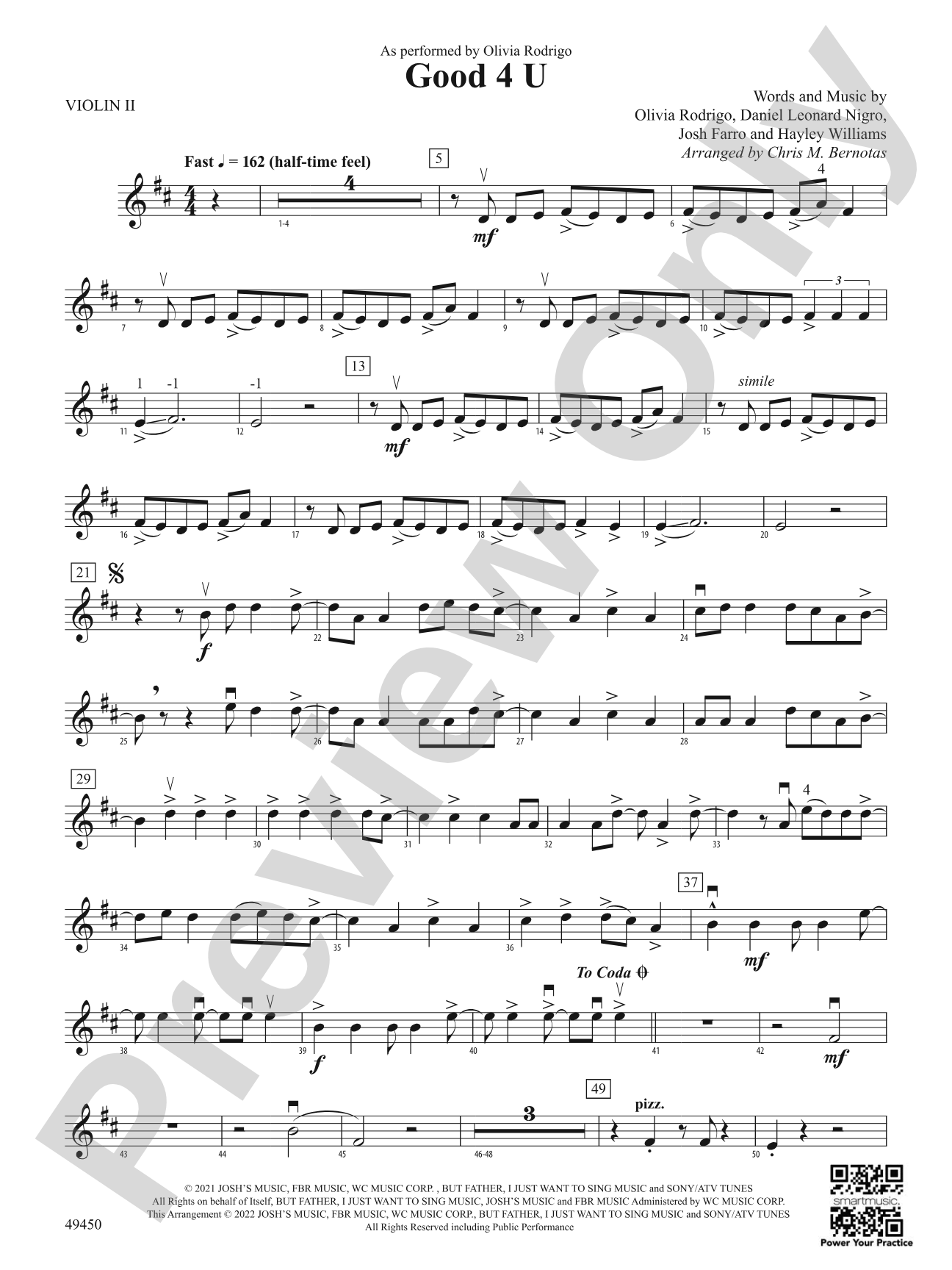 Good 4 U: 2nd Violin