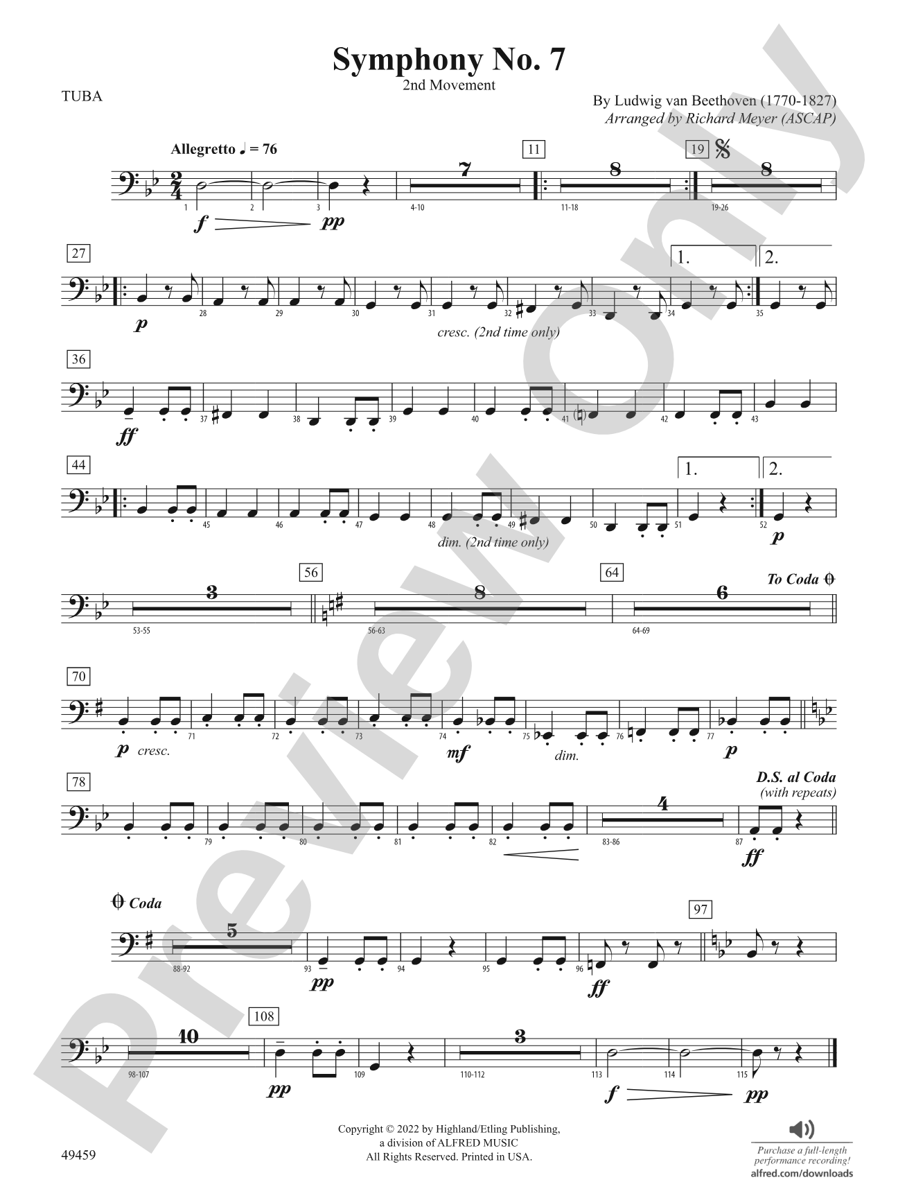Symphony No. 7: Tuba