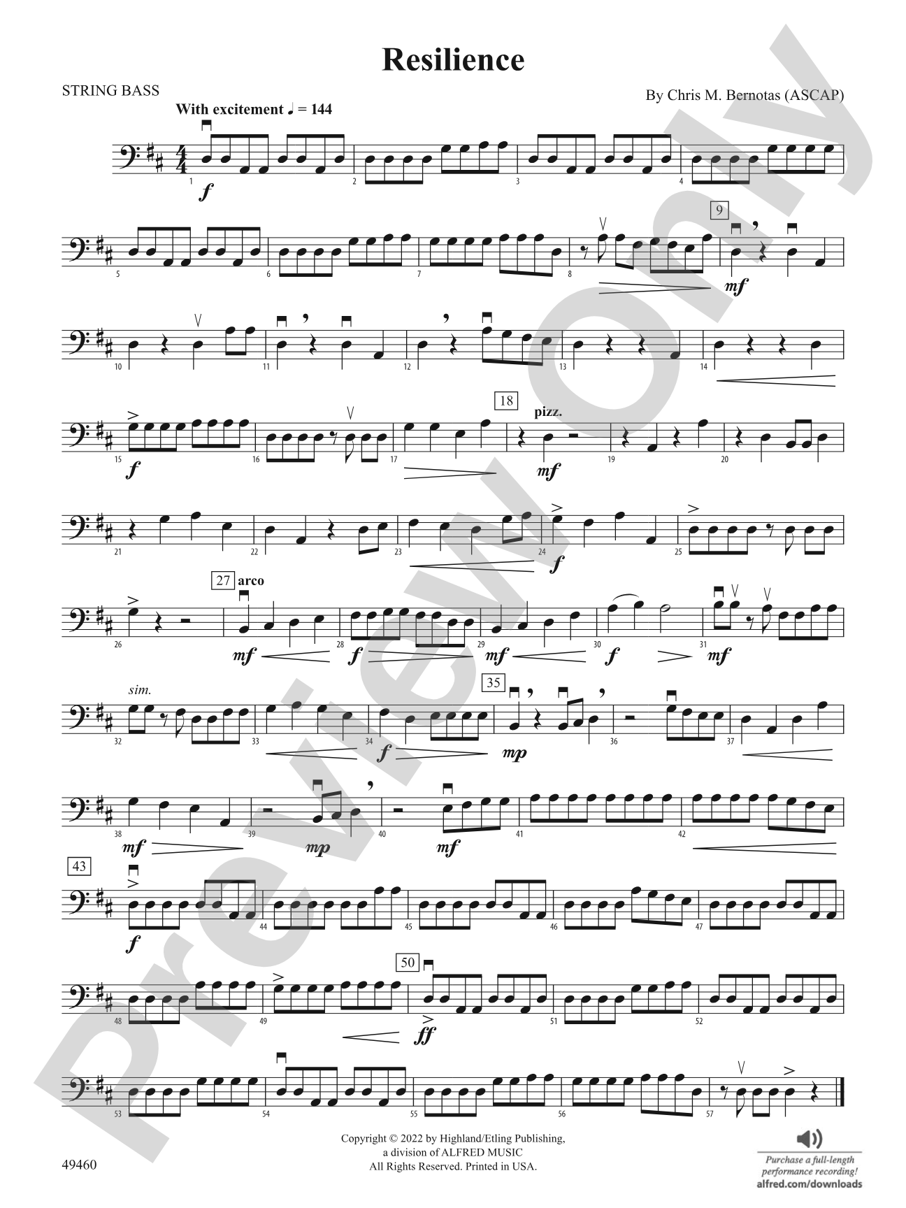 Resilience: String Bass