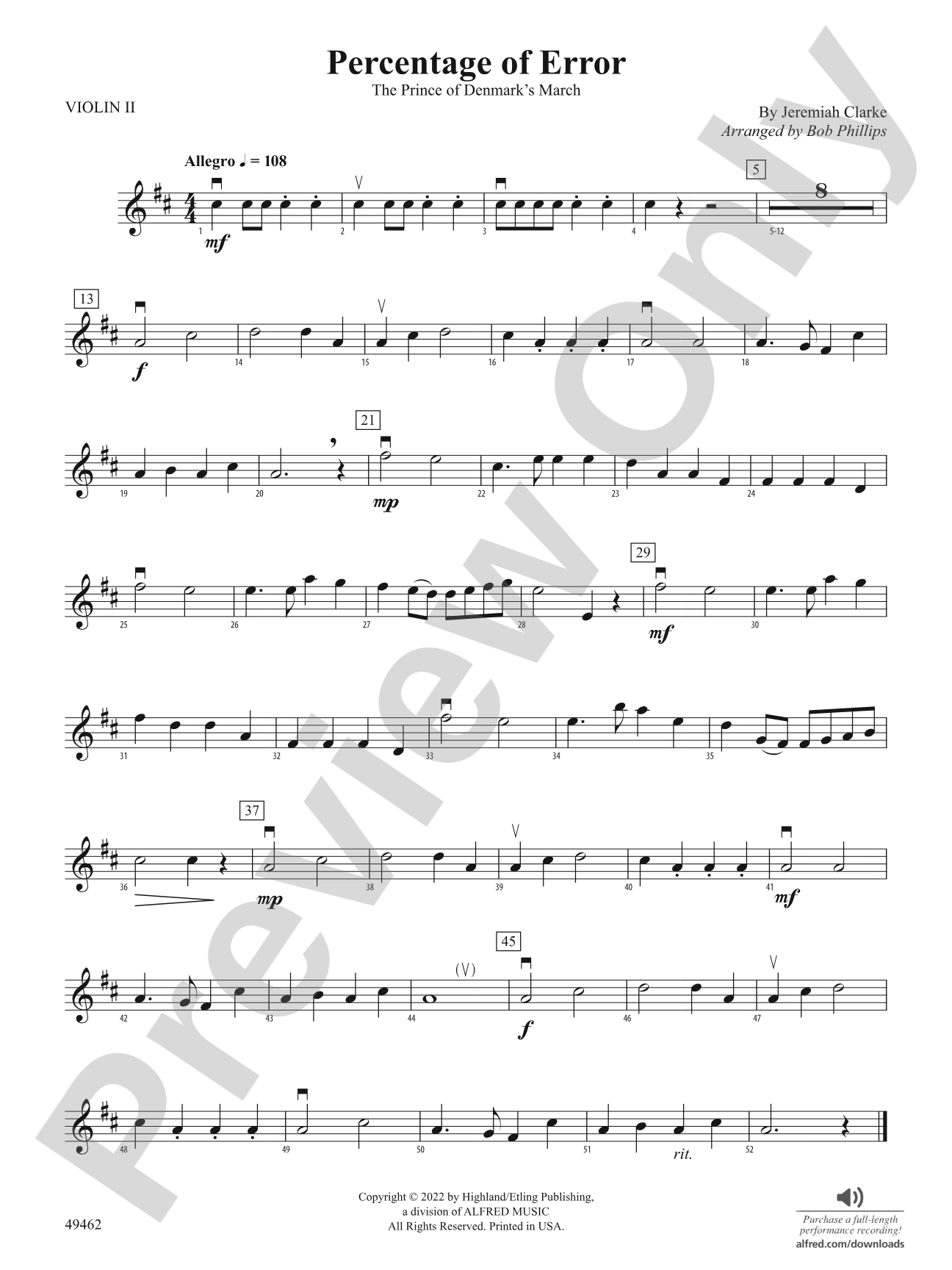 Percentage of Error: 2nd Violin
