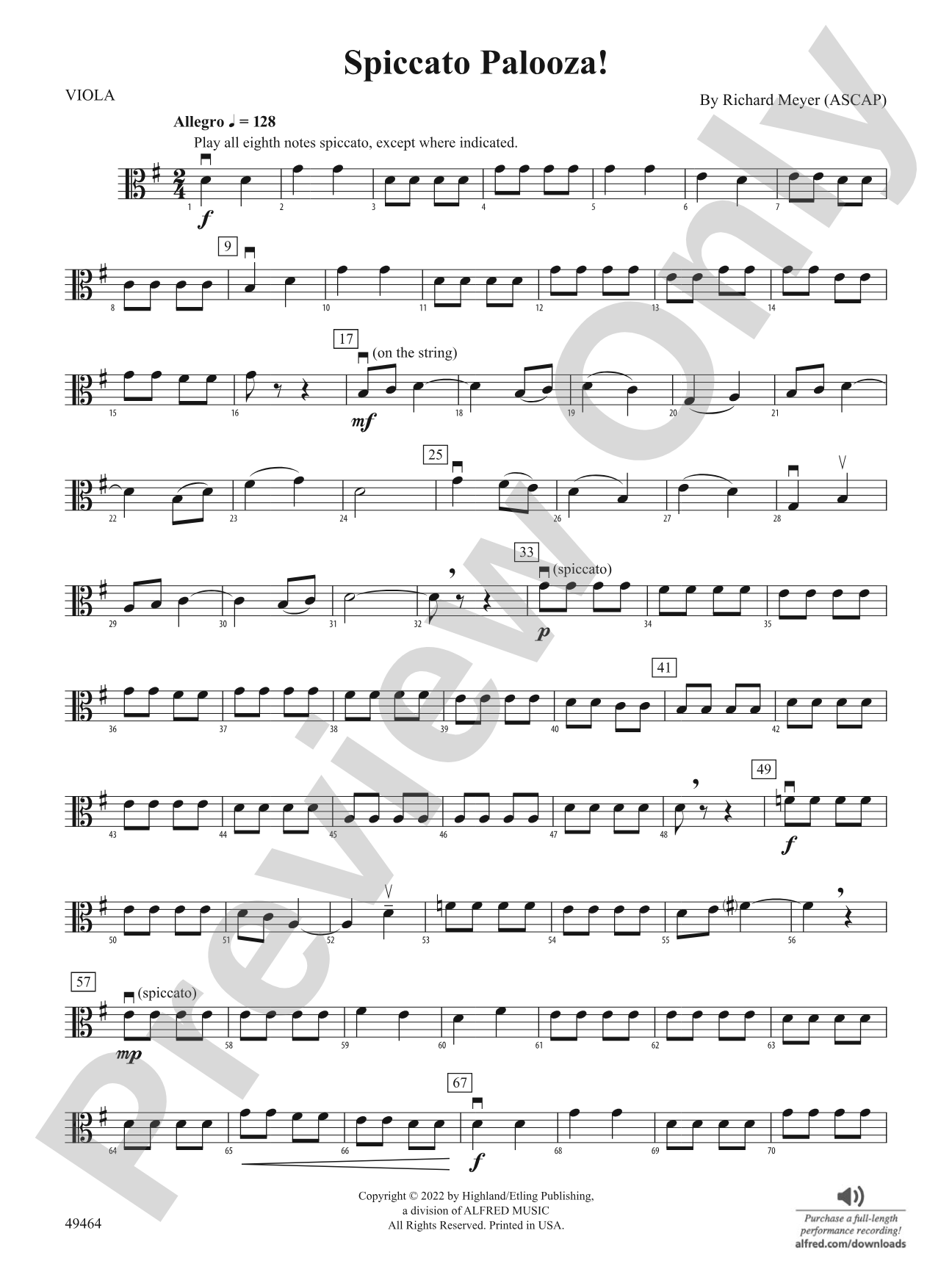 Spiccato Palooza!: Viola