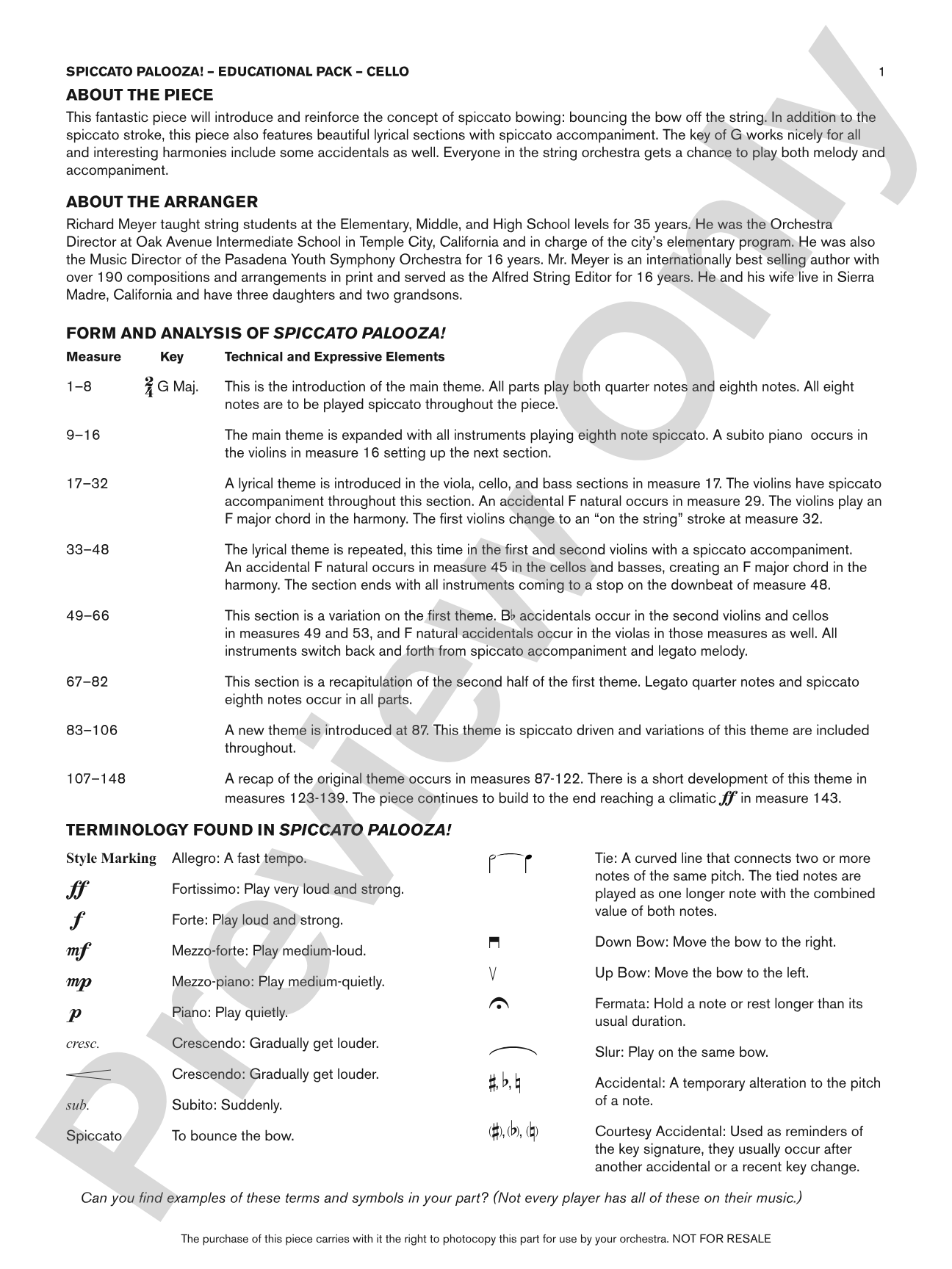 Spiccato Palooza!: Cello Educational Pack