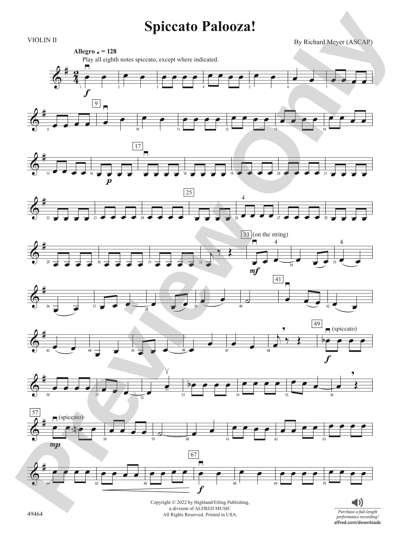 Spiccato Palooza!: 2nd Violin