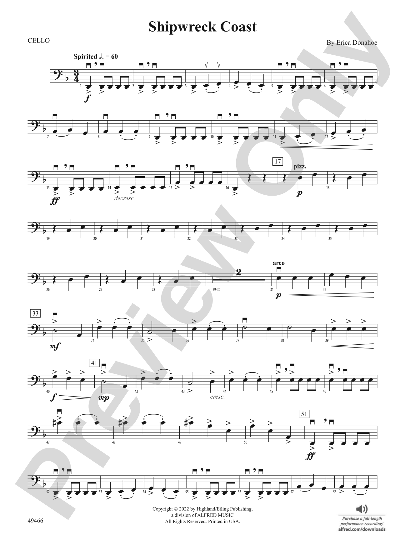 Shipwreck Coast: Cello