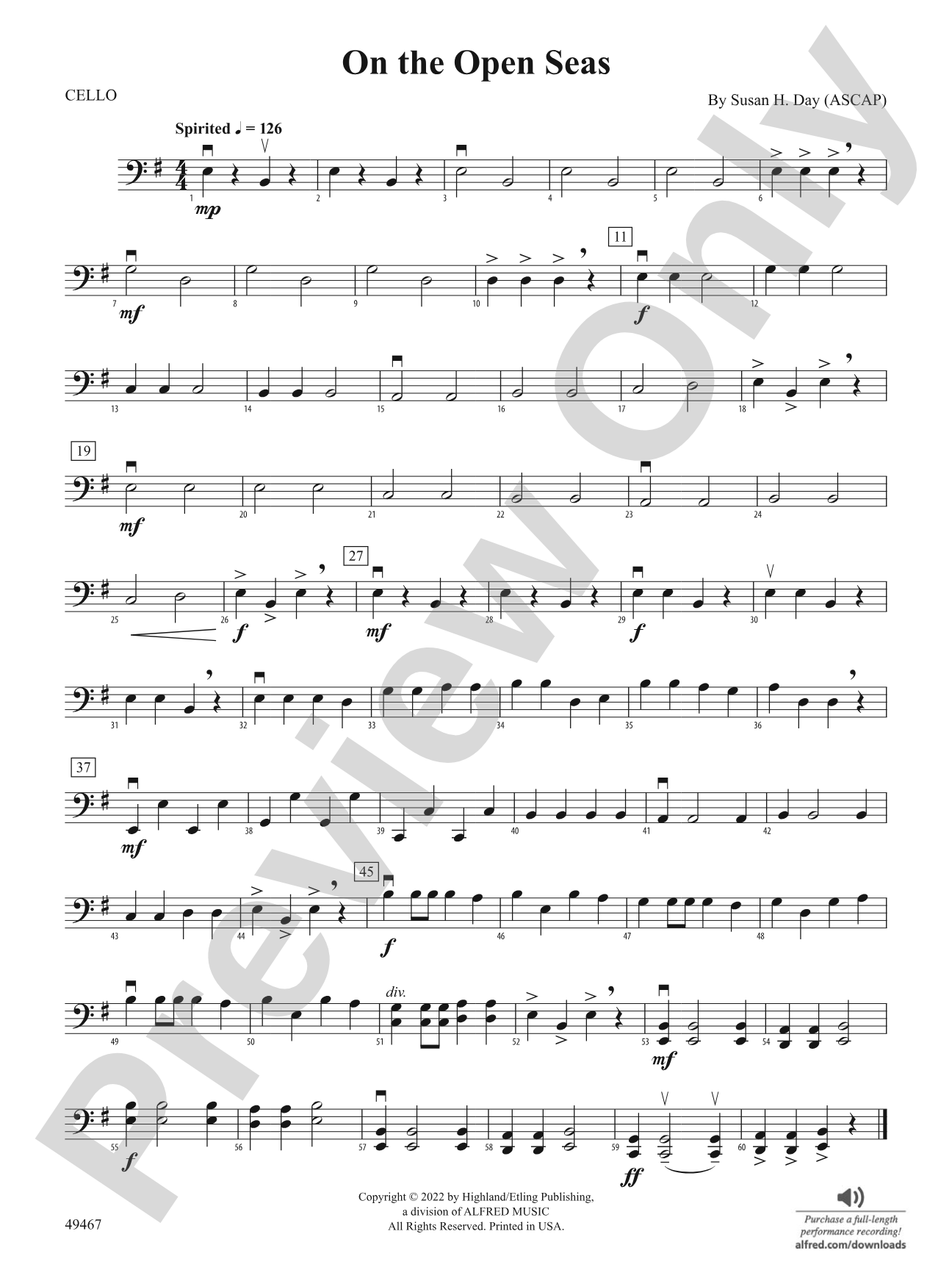 On the Open Seas: Cello