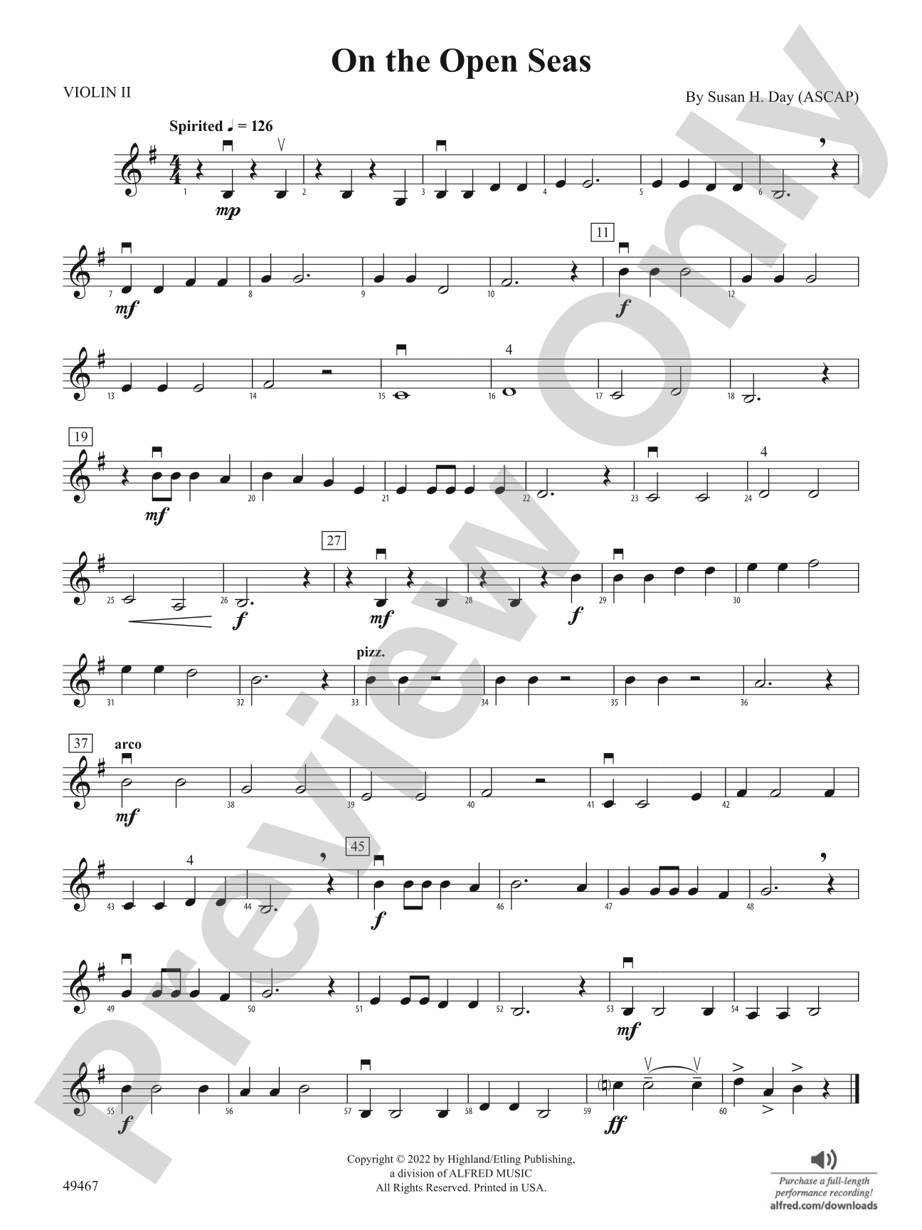 On the Open Seas: 2nd Violin