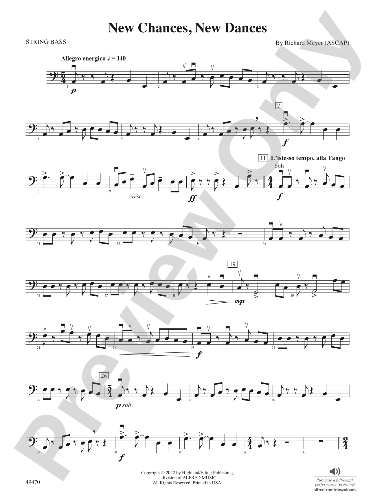 New Chances, New Dances: String Bass