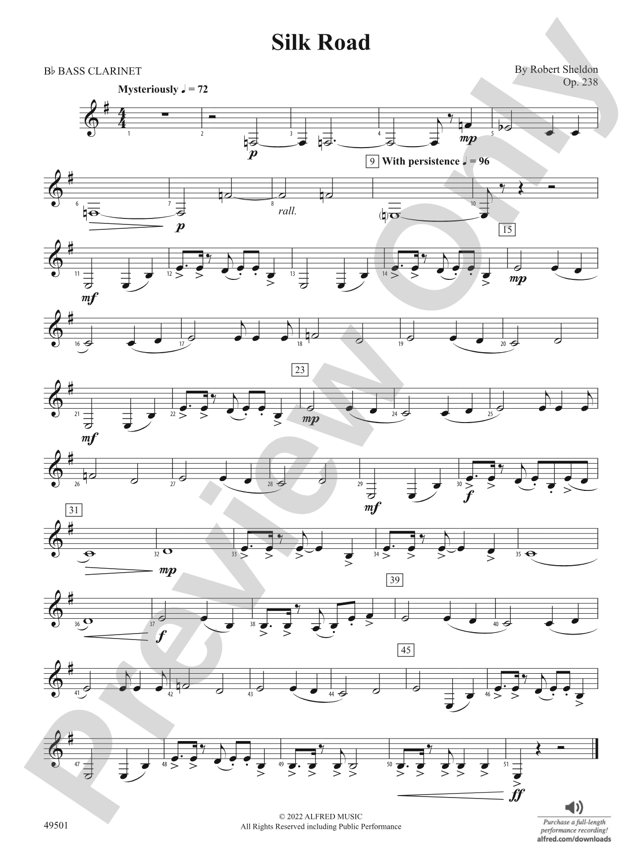 Silk Road: B-flat Bass Clarinet