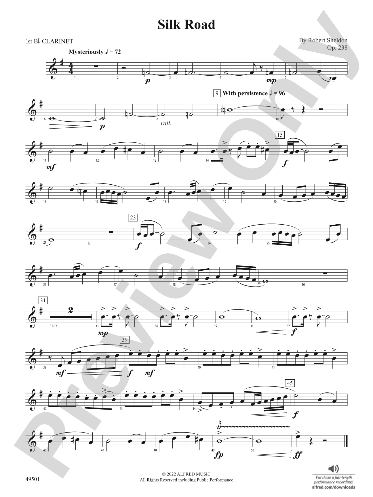 Silk Road: 1st B-flat Clarinet