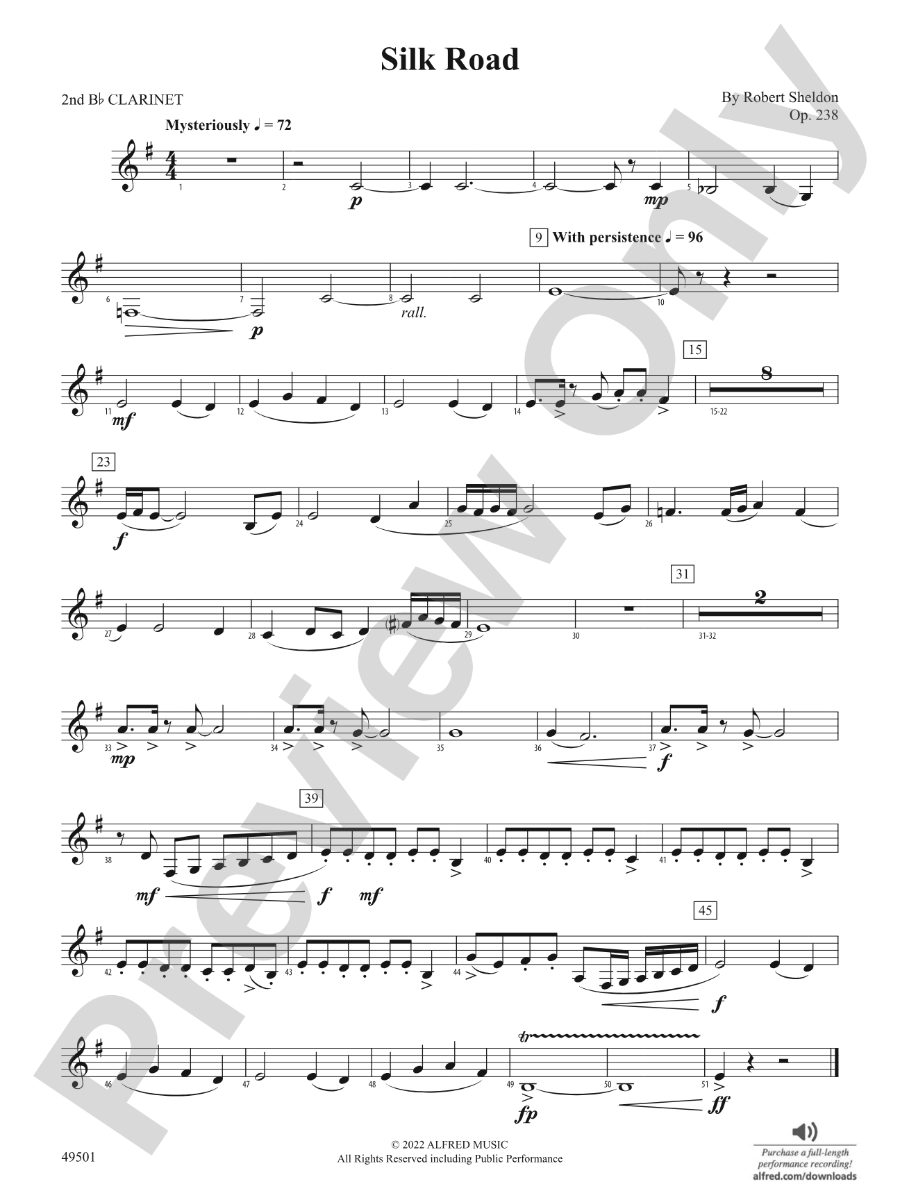 Silk Road: 2nd B-flat Clarinet