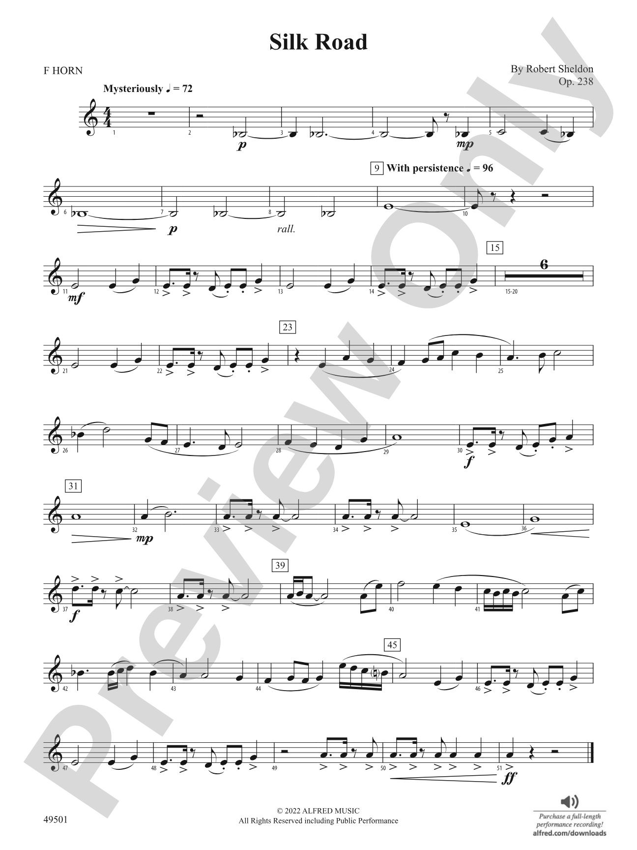 Silk Road: 1st F Horn