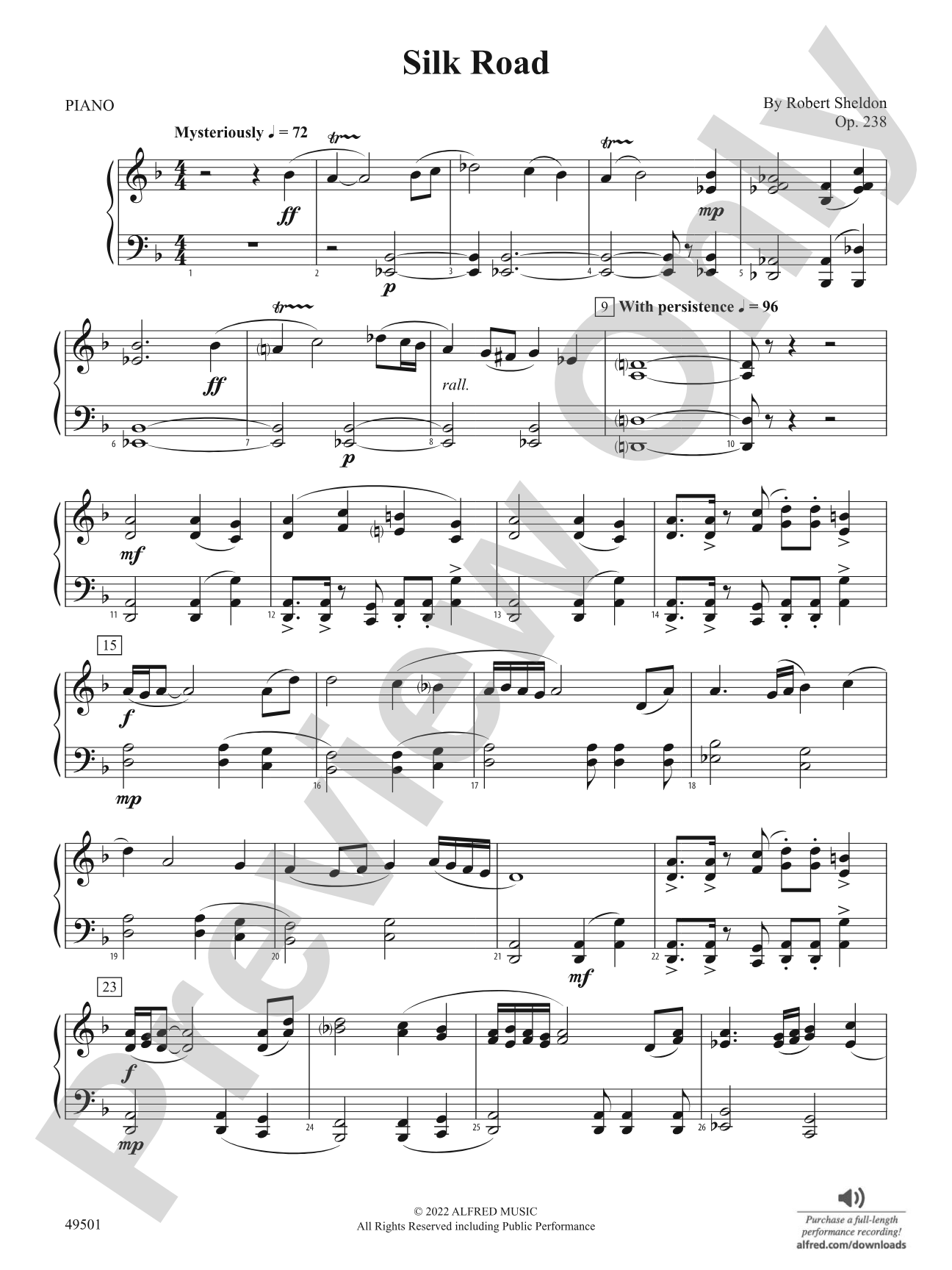 Silk Road: Piano Accompaniment