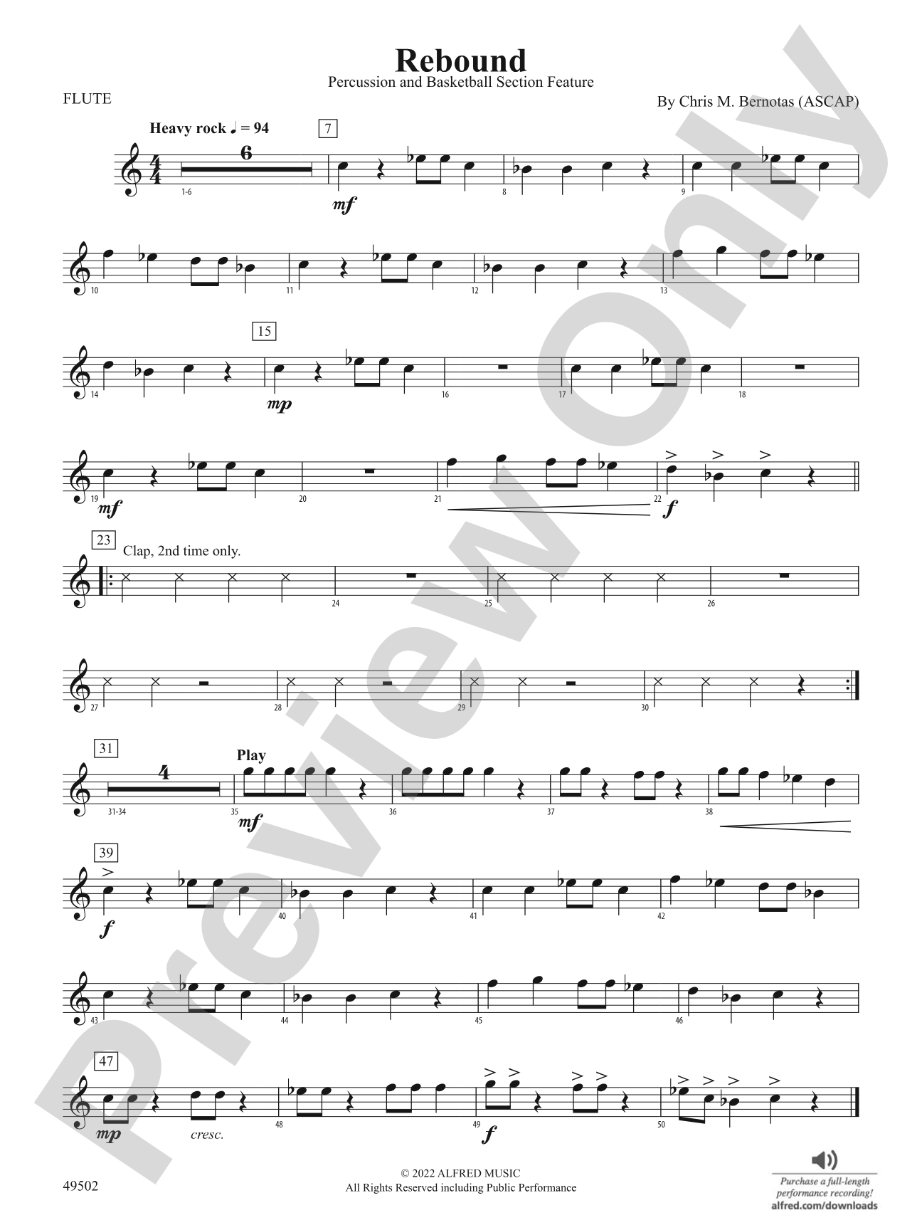 Rebound: Flute