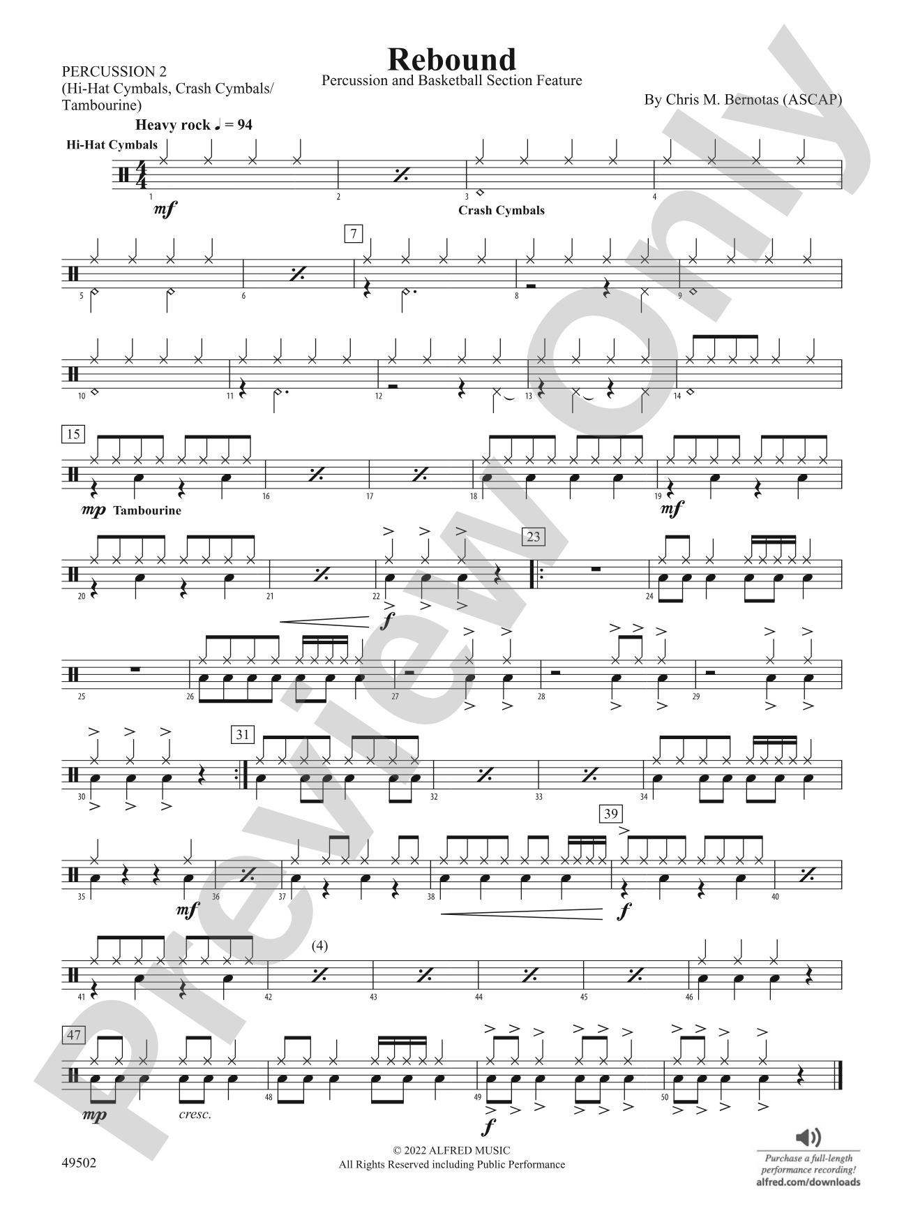 Rebound: 2nd Percussion