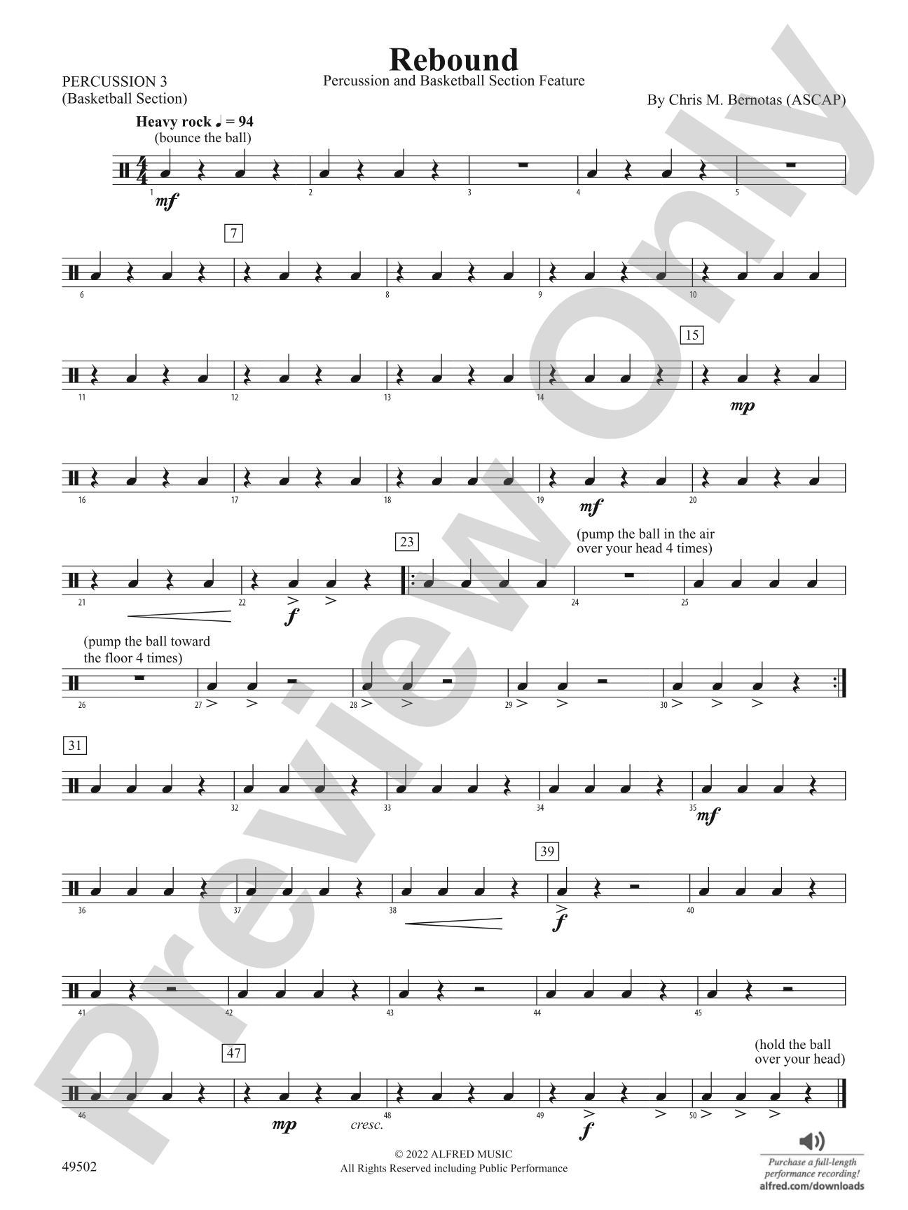 Rebound: 3rd Percussion