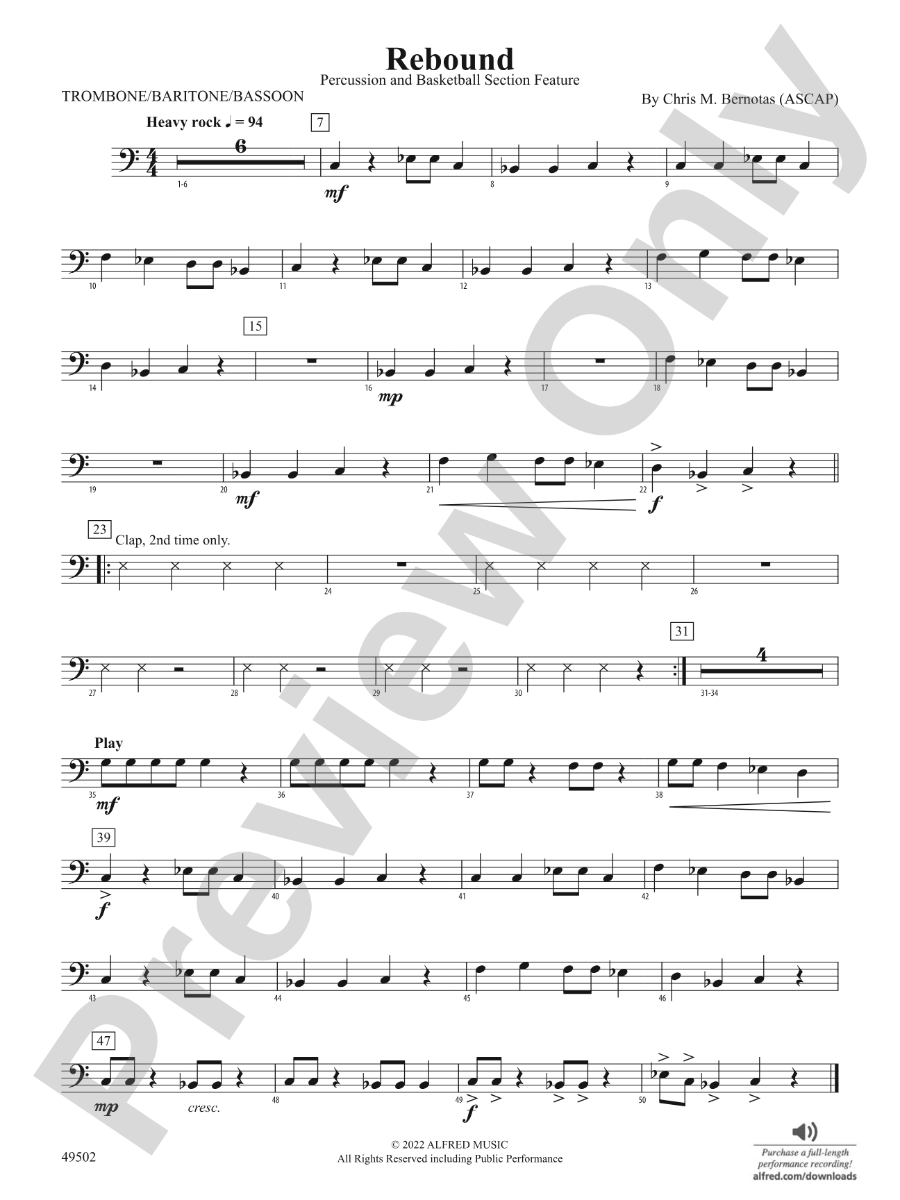 Rebound: 1st Trombone